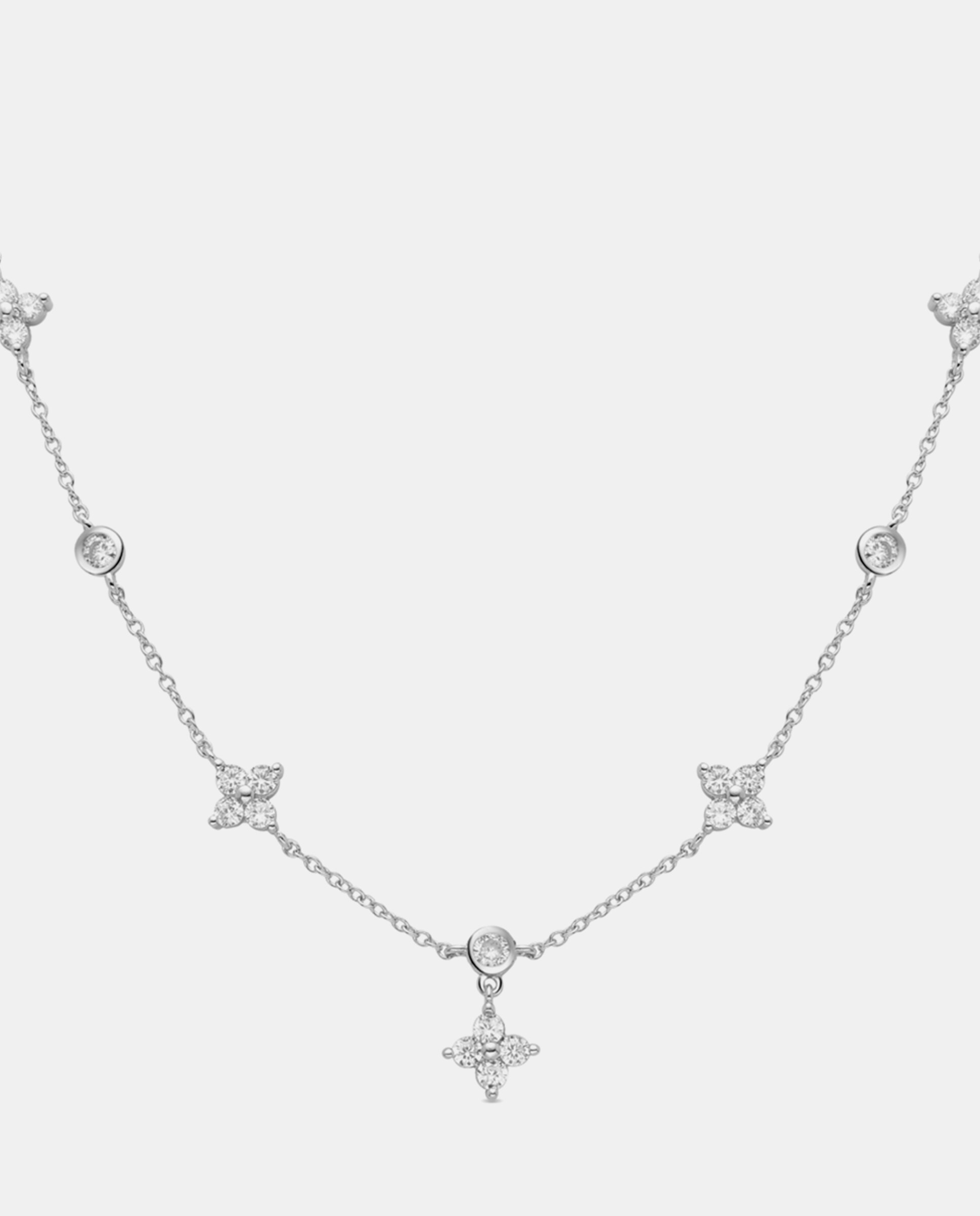 Collar basic acabado en rodio - Luxenter - Plata Plata-1