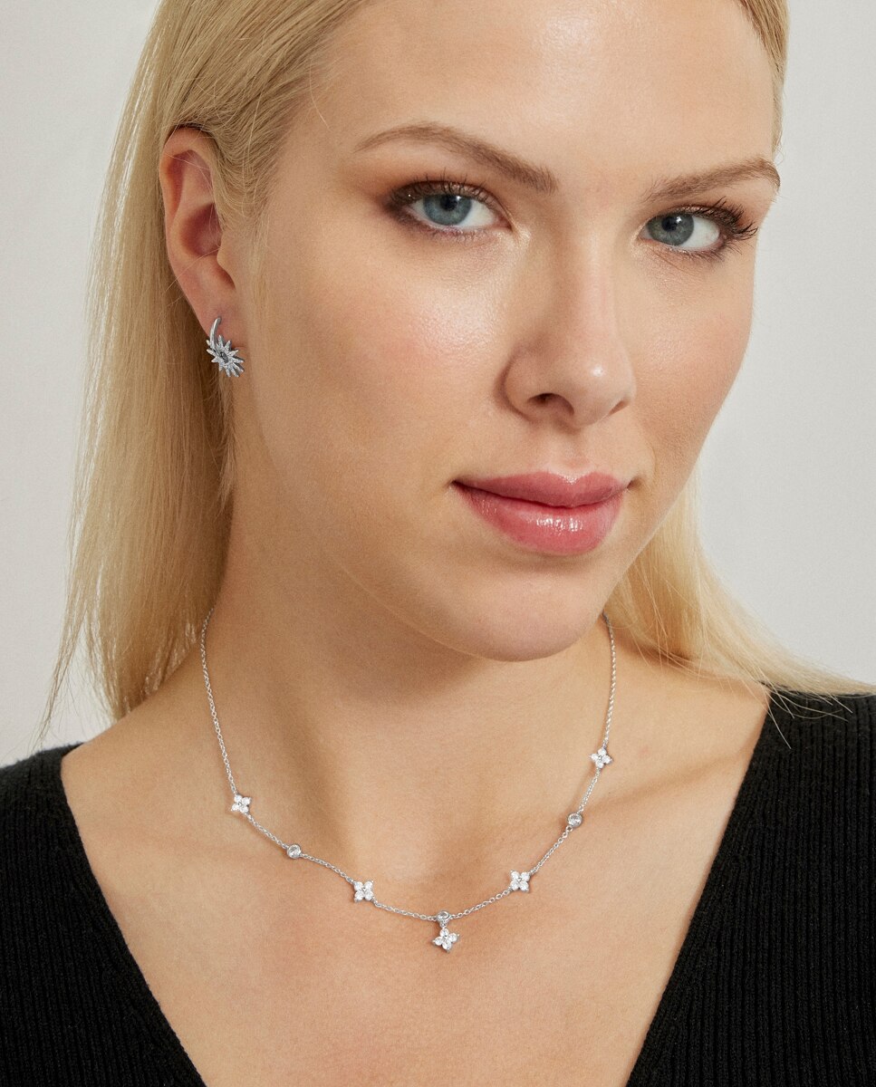 Collar basic acabado en rodio - Luxenter - Plata Plata-2
