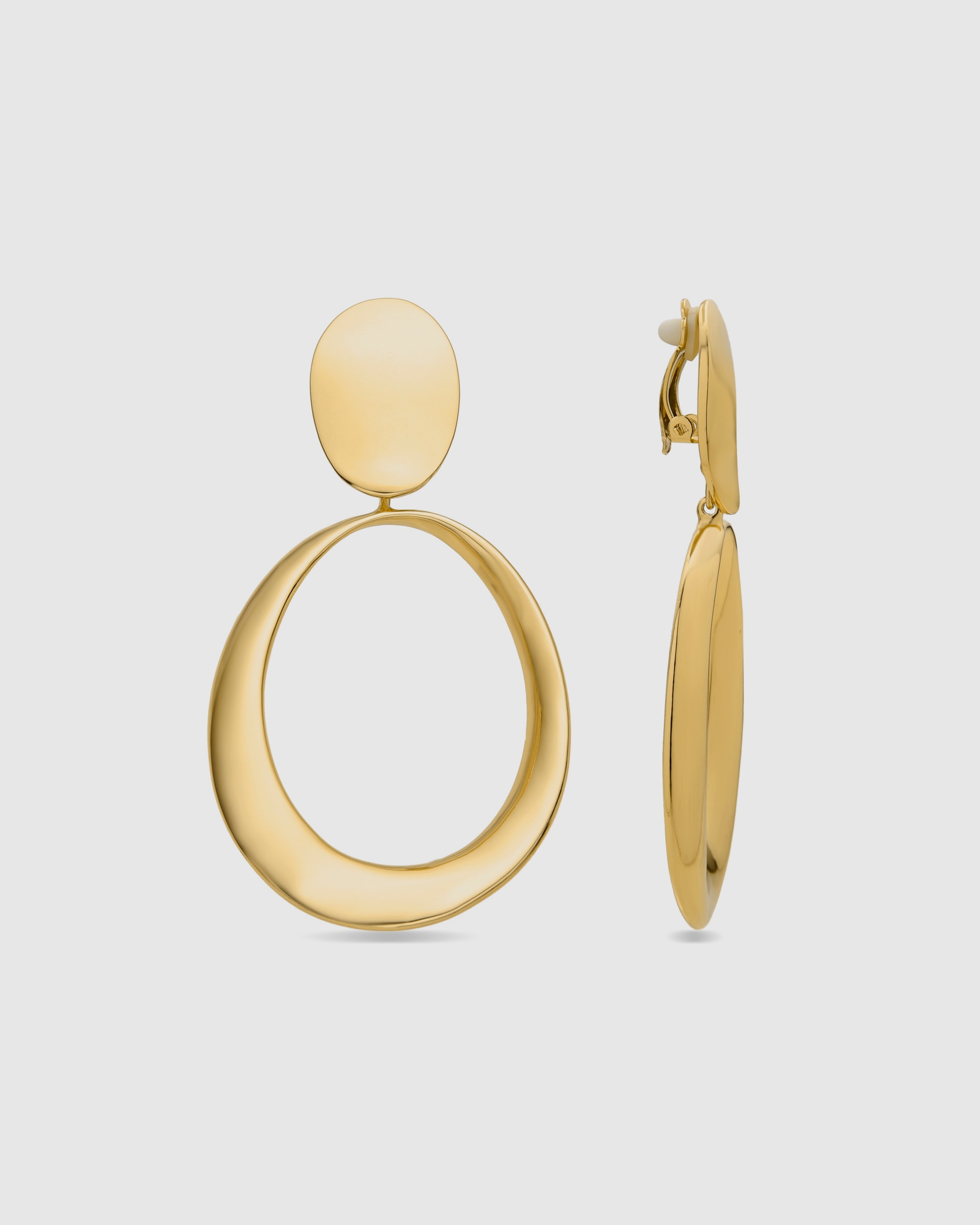 Pendientes áfrica acabados en amarillo de 18 quilates - Luxenter - Oro Oro-1