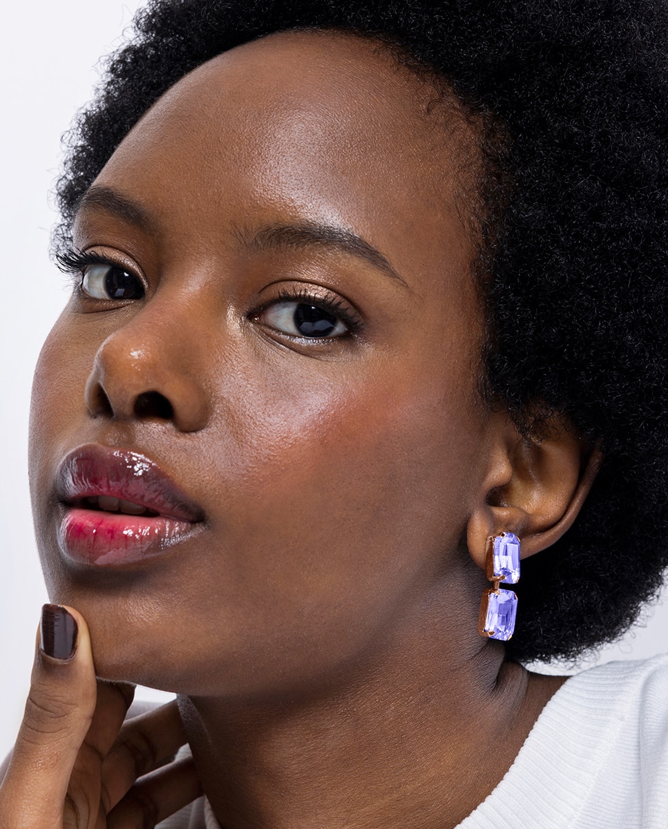 Pendientes áfrica acabados en amarillo de 18 quilates - Luxenter - Oro Oro-2