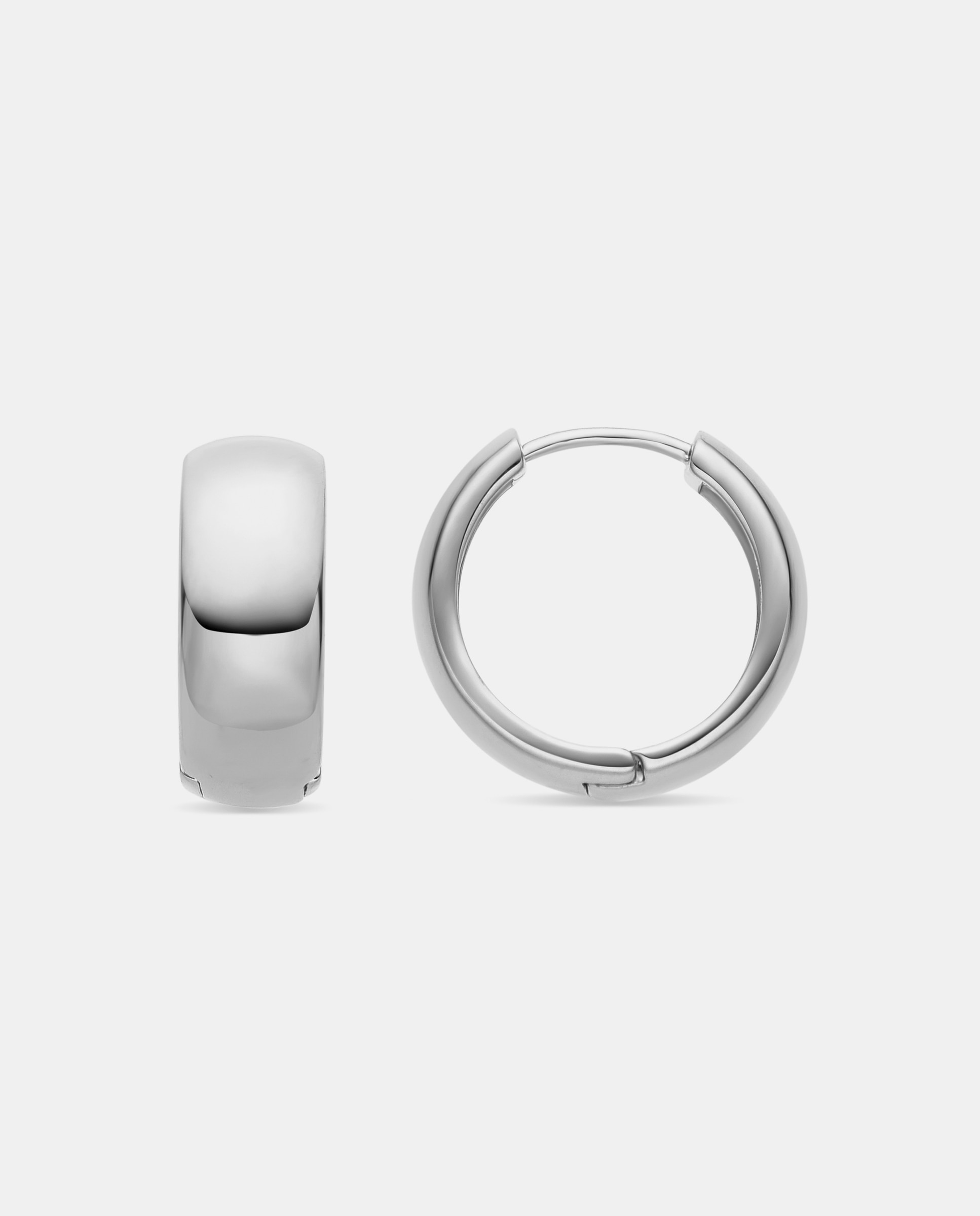 Pendientes de aro basic acabados en rodio Oro / Plata Luxenter Oro / Plata-1