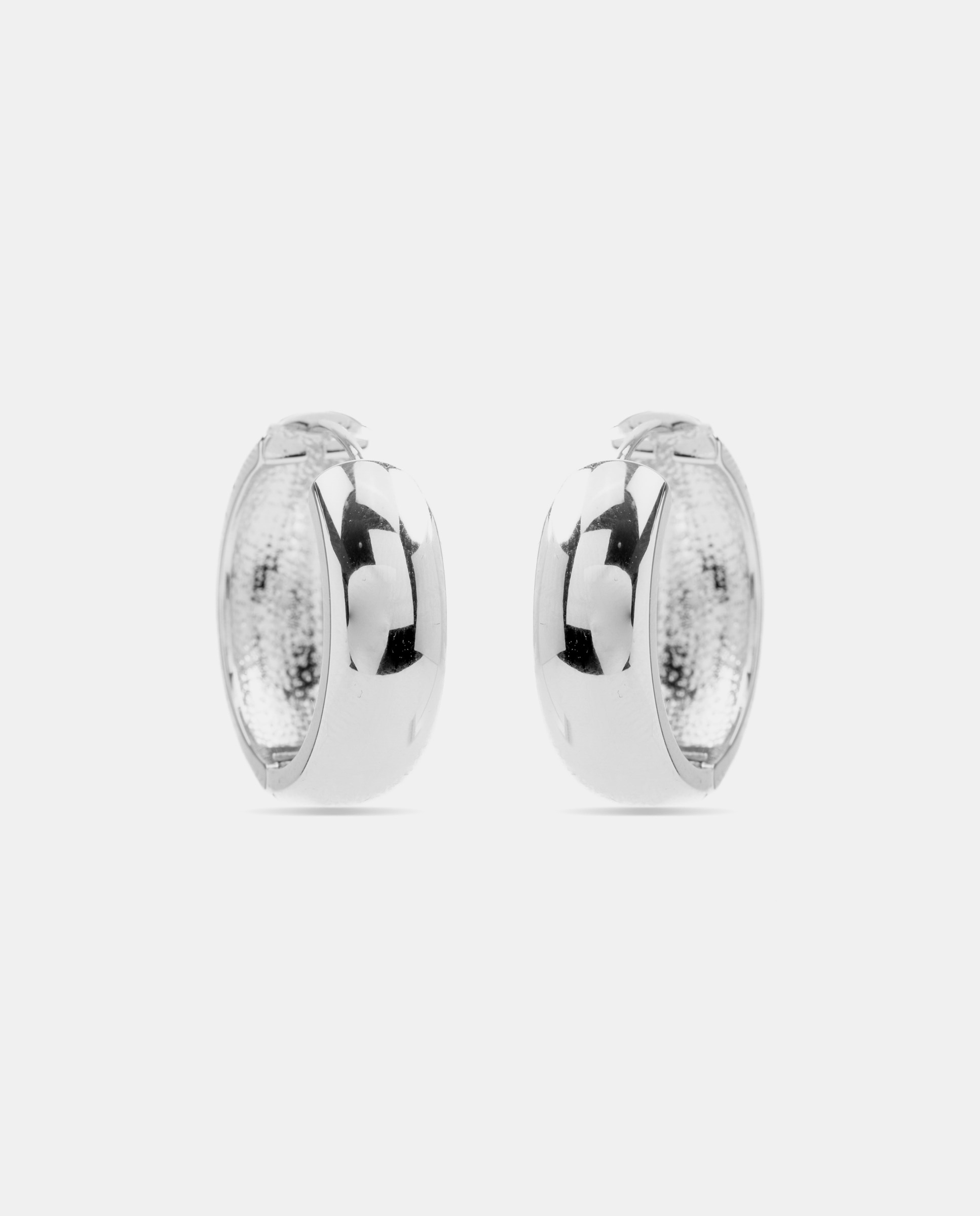 Pendientes de aro basic acabados en rodio Oro / Plata Luxenter Oro / Plata-3
