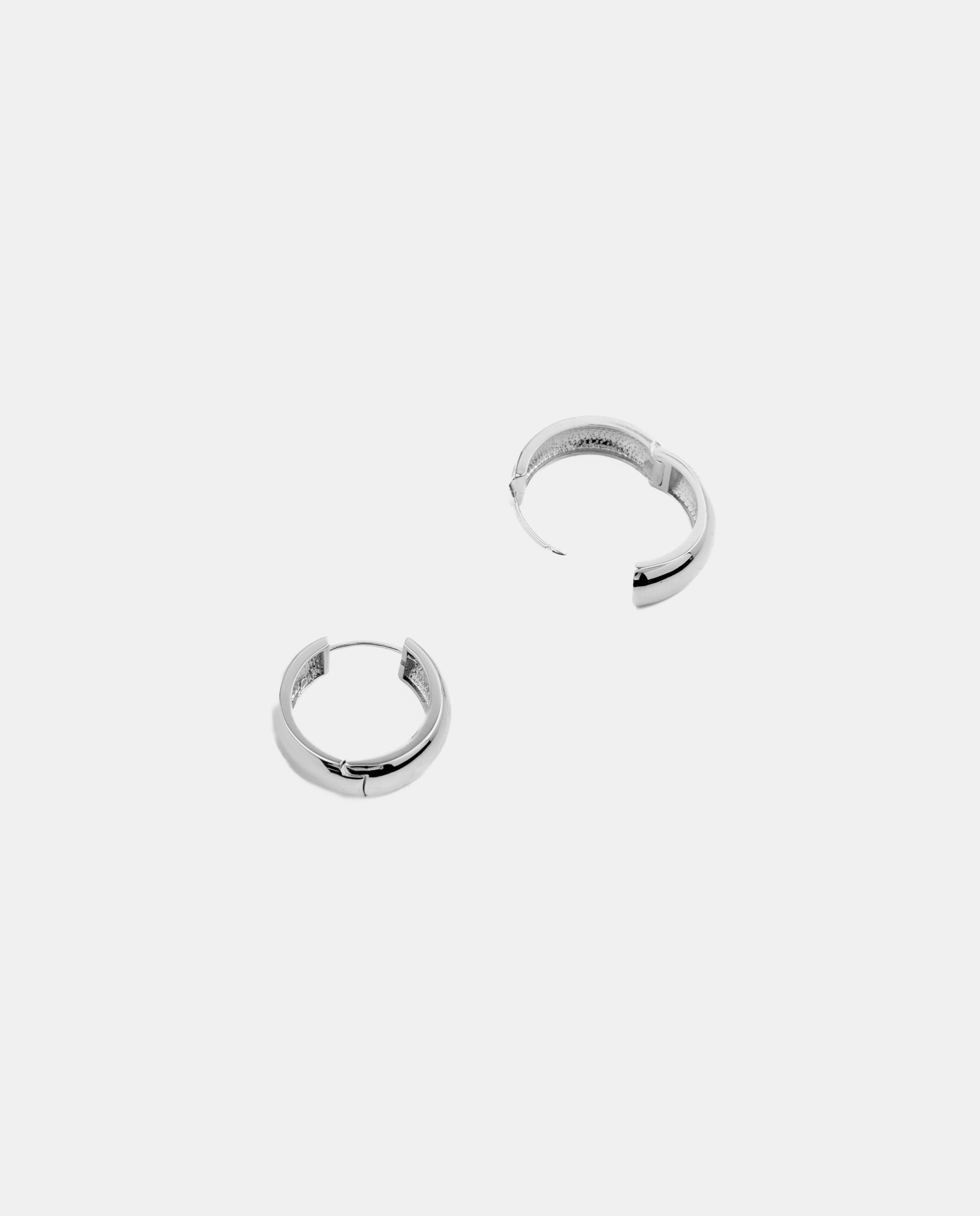 Pendientes de aro basic acabados en rodio Oro / Plata Luxenter Oro / Plata-5