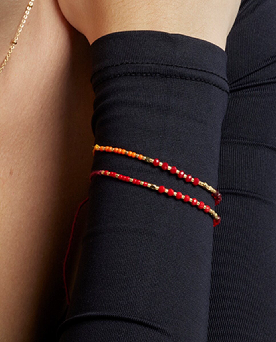 Luxenter Bracelet En Résine Multicolore Finie Plaqué Or Jaune 18K Orzur Multicolore P2782821c2782822