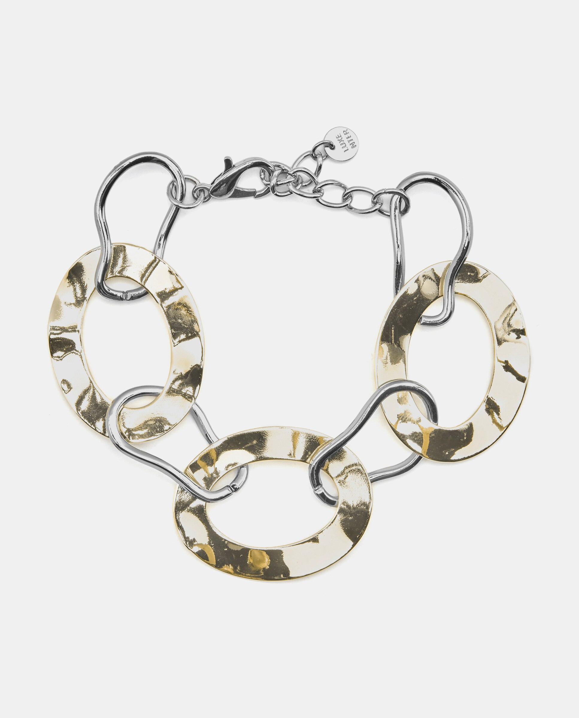 Pulsera de cadena áfrica acabada en oro amarillo de 18 quilates - Luxenter - Oro / Plata Oro / Plata-3