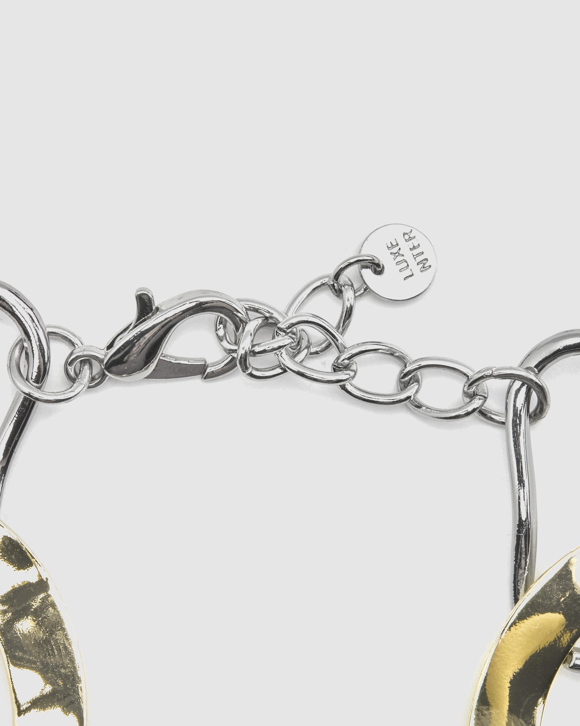 Pulsera de cadena áfrica acabada en oro amarillo de 18 quilates - Luxenter - Oro / Plata Oro / Plata-7