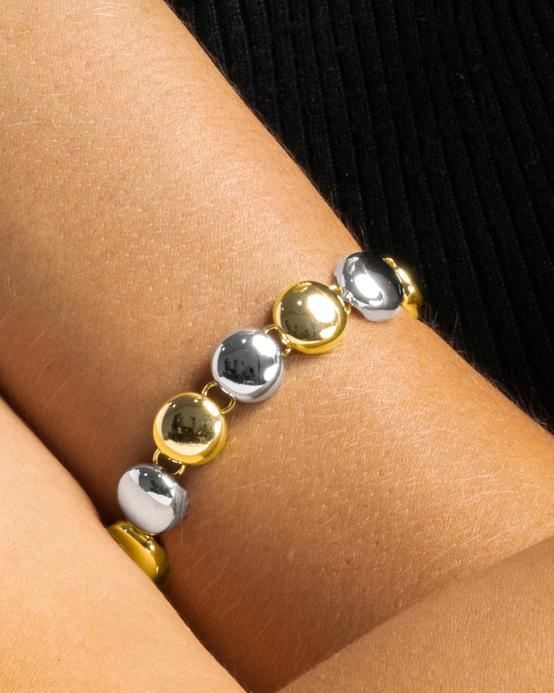 Pulsera de cadena áfrica acabada en oro amarillo de 18 quilates - Luxenter - Oro / Plata Oro / Plata-3
