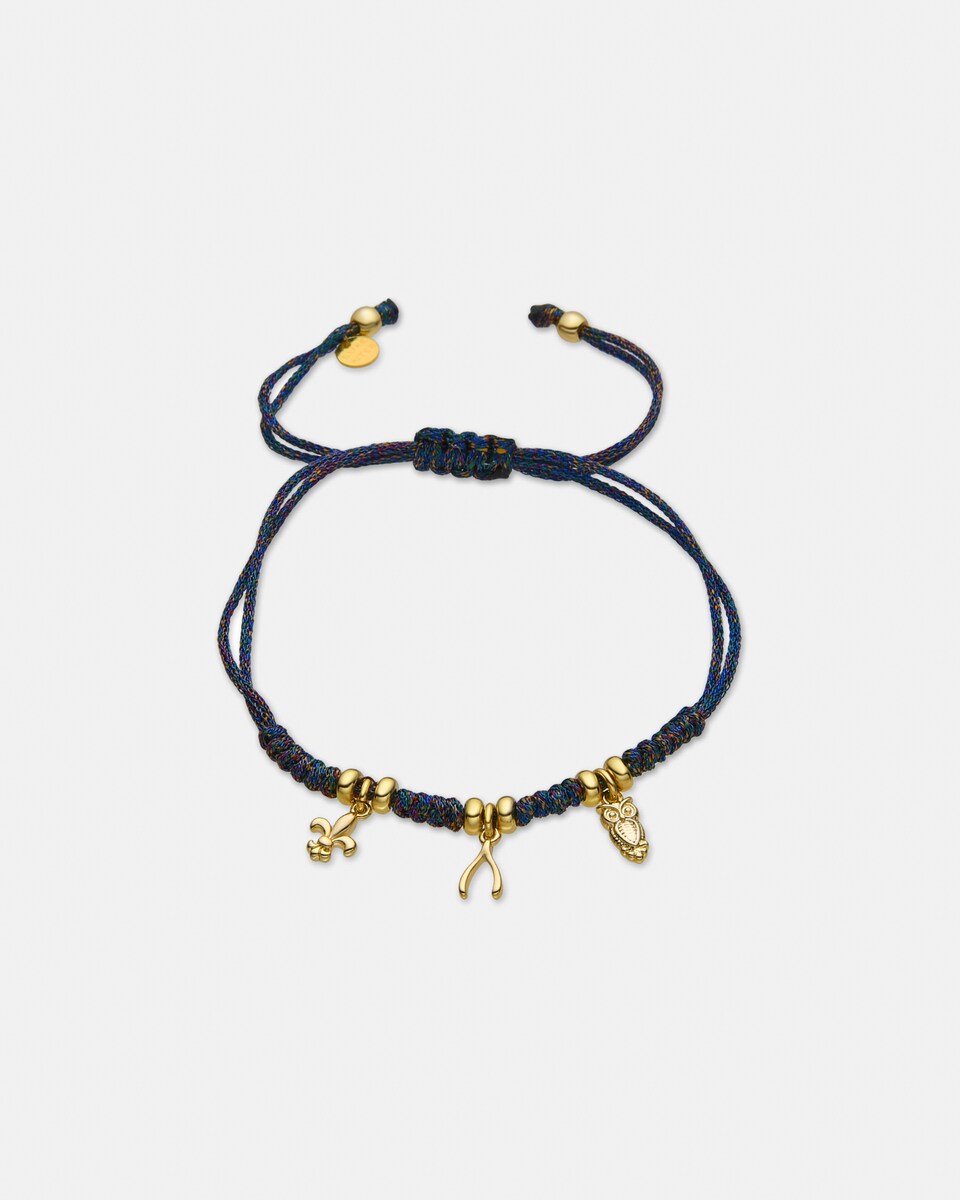 Pulsera Pide Un Deseo acabada en oro amarillo de 18k Oro-1
