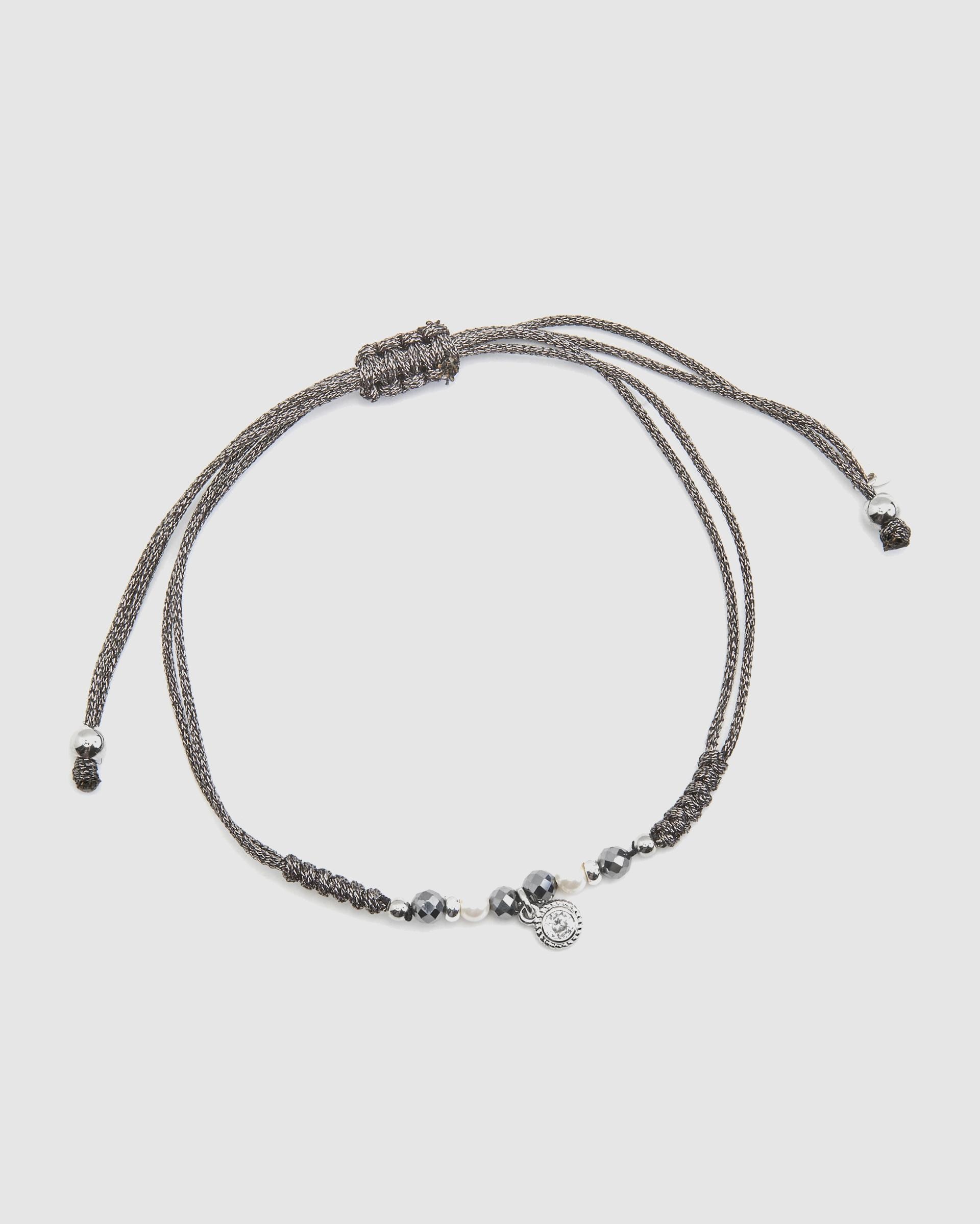 Pulsera pide un deseo de de ley 925 acabada en rodio con perla blanca - Luxenter - Plata Plata-3