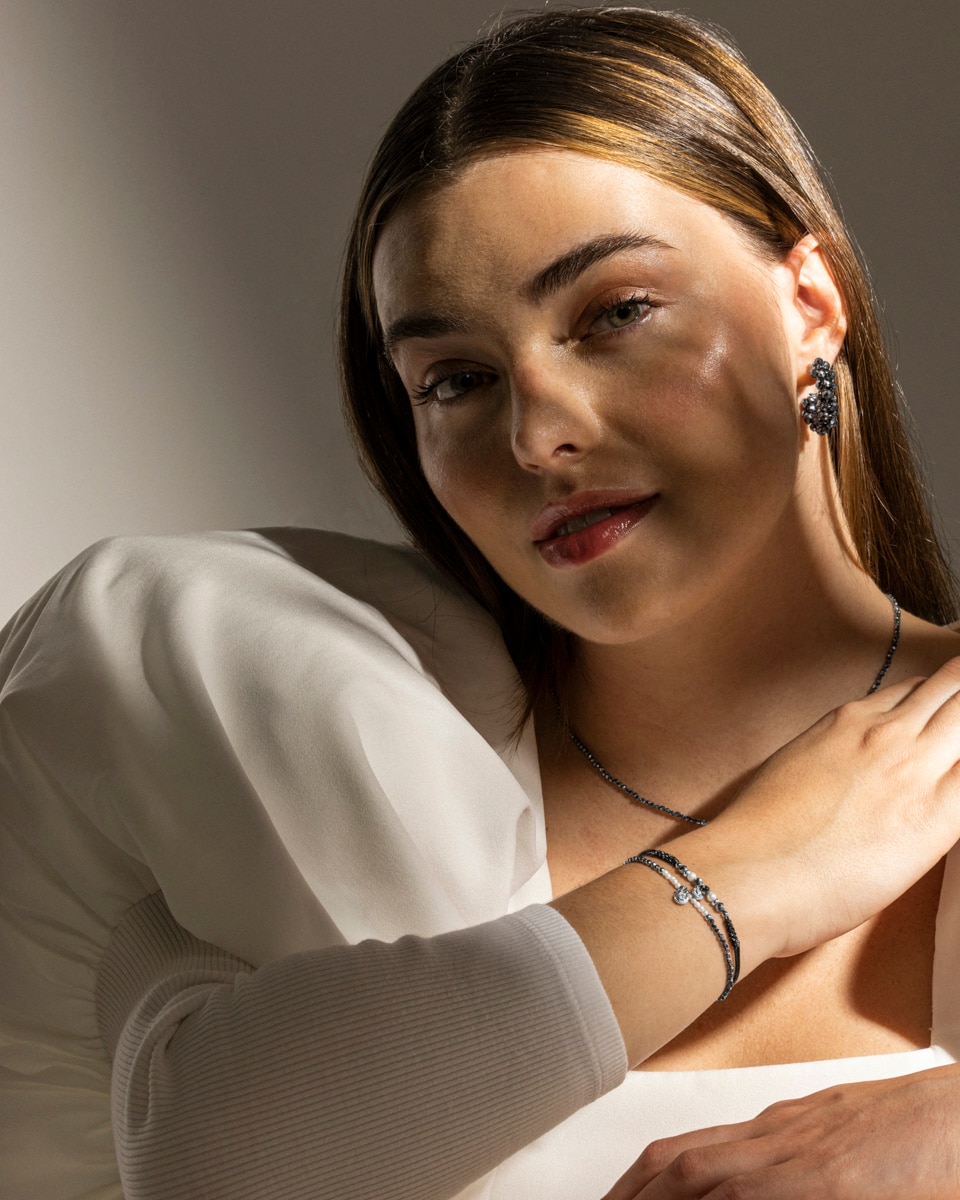 Pulsera pide un deseo de de ley 925 acabada en rodio con perla blanca - Luxenter - Plata Plata-5