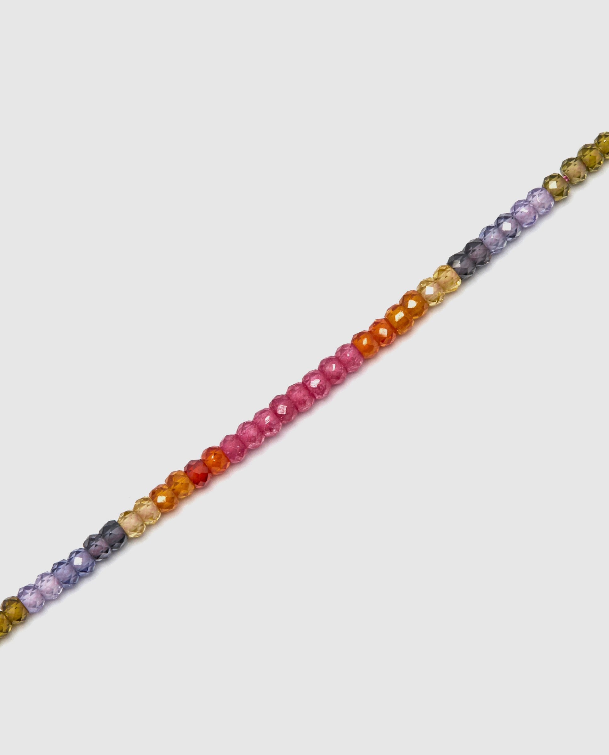 Pulsera de cadena trendy de plata de ley 925 acabada en oro amarillo de 18 quilates con cristal - Luxenter - Multicolor Multicolor-6