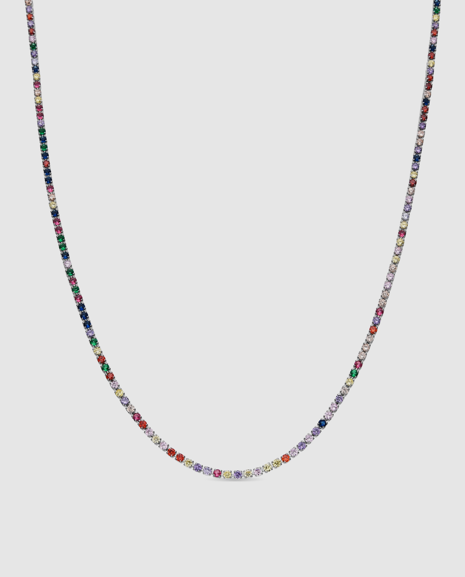 Collar acabado en rodio con circonita - Luxenter - Multicolor Multicolor-1