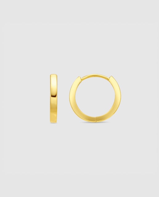Imagen 0 de Pendientes Essential África acabados en  oro amarillo de 18k