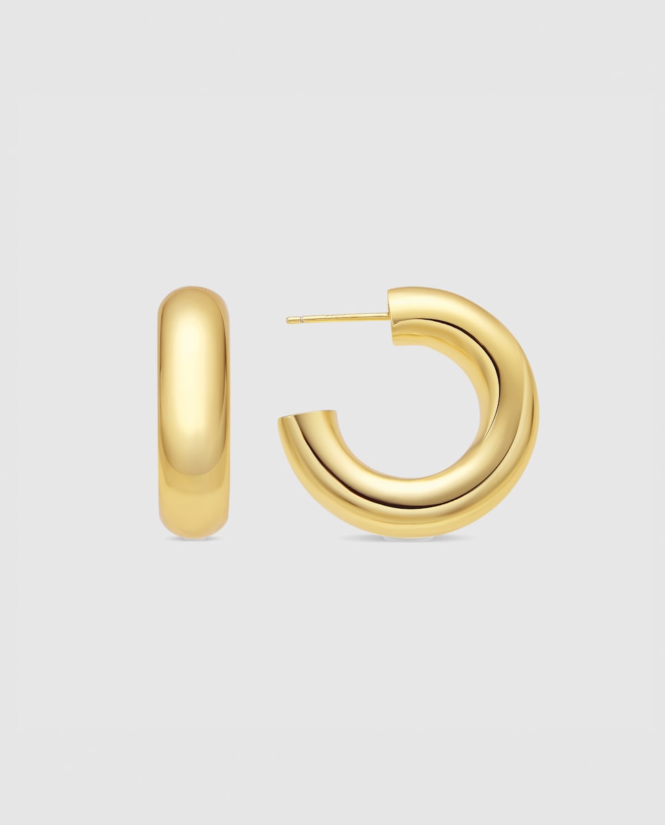 Pendientes Essential África acabados en  oro amarillo de 18k Amarillo-1