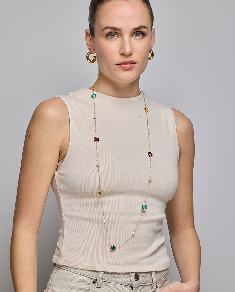 Pendientes Essential África acabados en  oro amarillo de 18k Amarillo-3