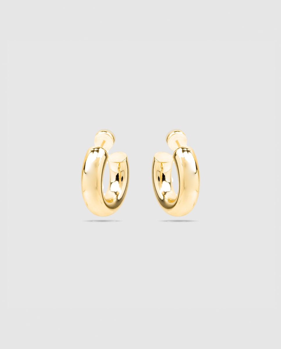 Pendientes Essential África acabados en  oro amarillo de 18k Amarillo-4