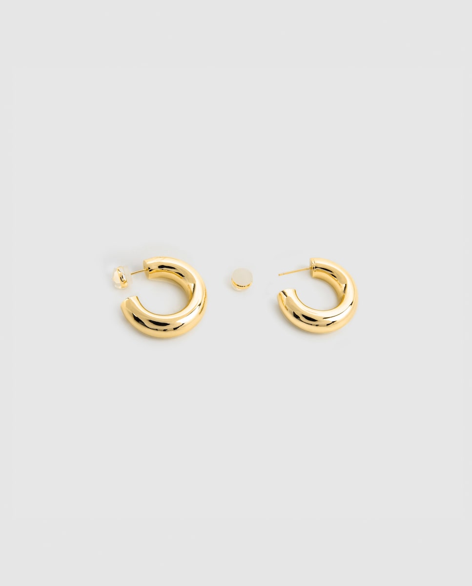Pendientes Essential África acabados en  oro amarillo de 18k Amarillo-5