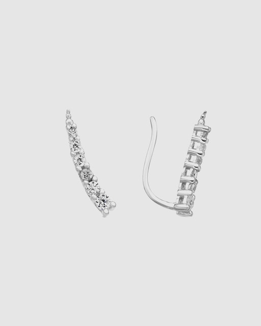 Imagen 0 de Piercing Momentos Para Brillar acabados en rodio con circonita brillante