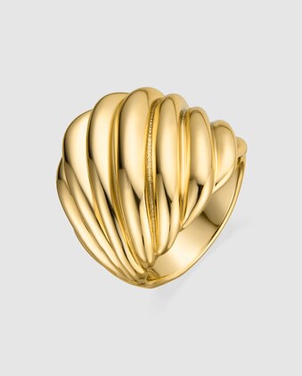 Anillo ajustable Basic acabado en oro de 18 quilates · Luxenter · El Corte Inglés