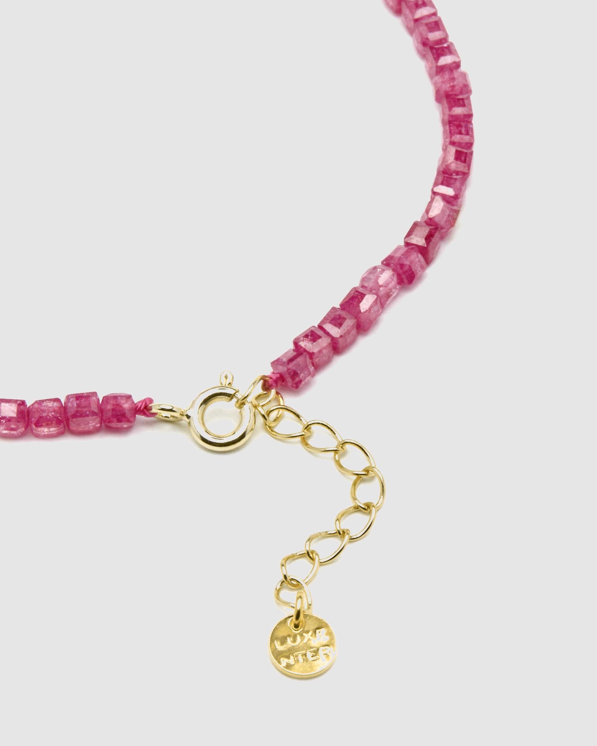 Pulsera pide un deseo de plata de ley 925 acabada en oro de 18 quilates con perla blanca - Luxenter - Multicolor Multicolor-6