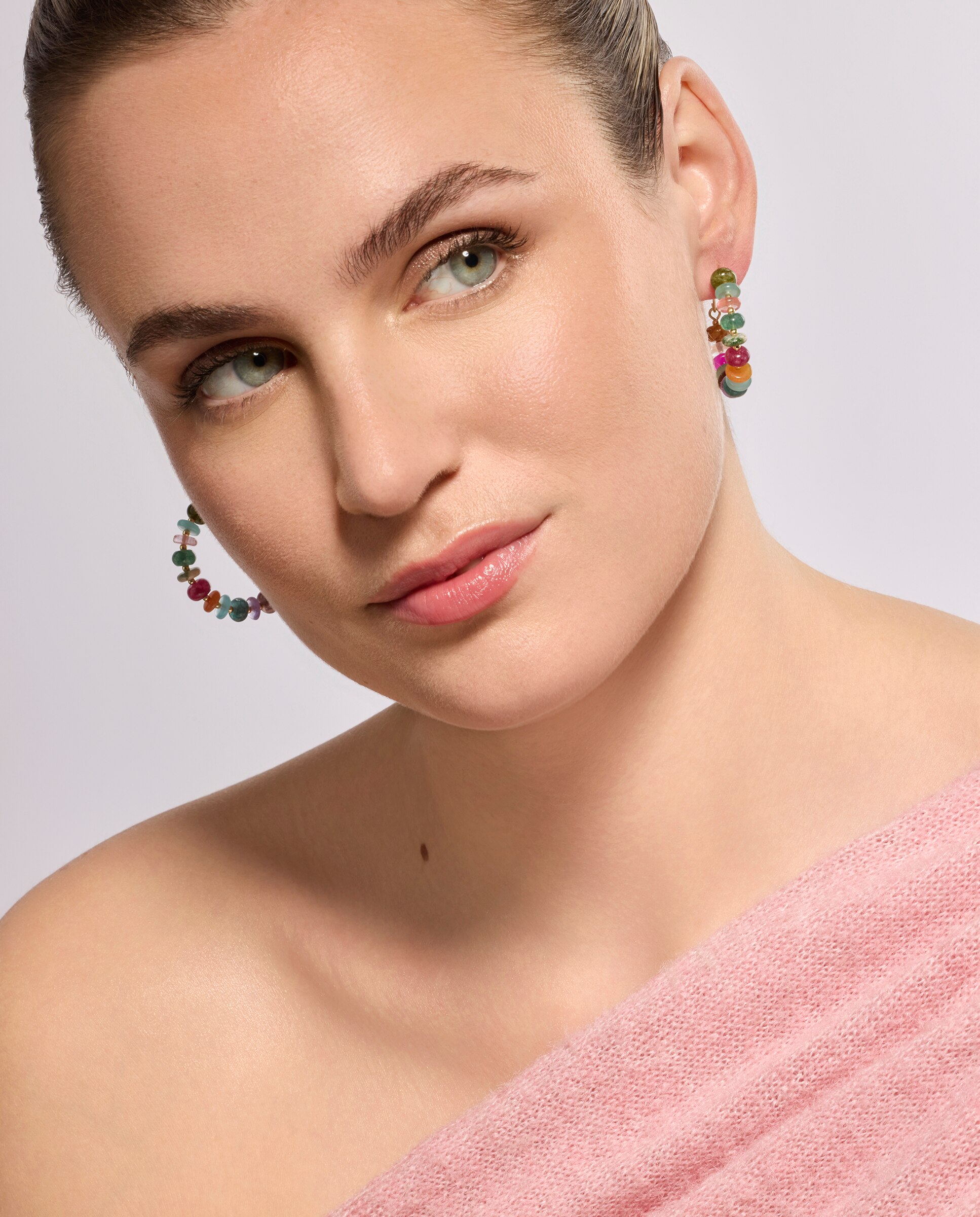 Pendiente Trendy de Plata de ley 925 acabados en oro de 18 quilates ...