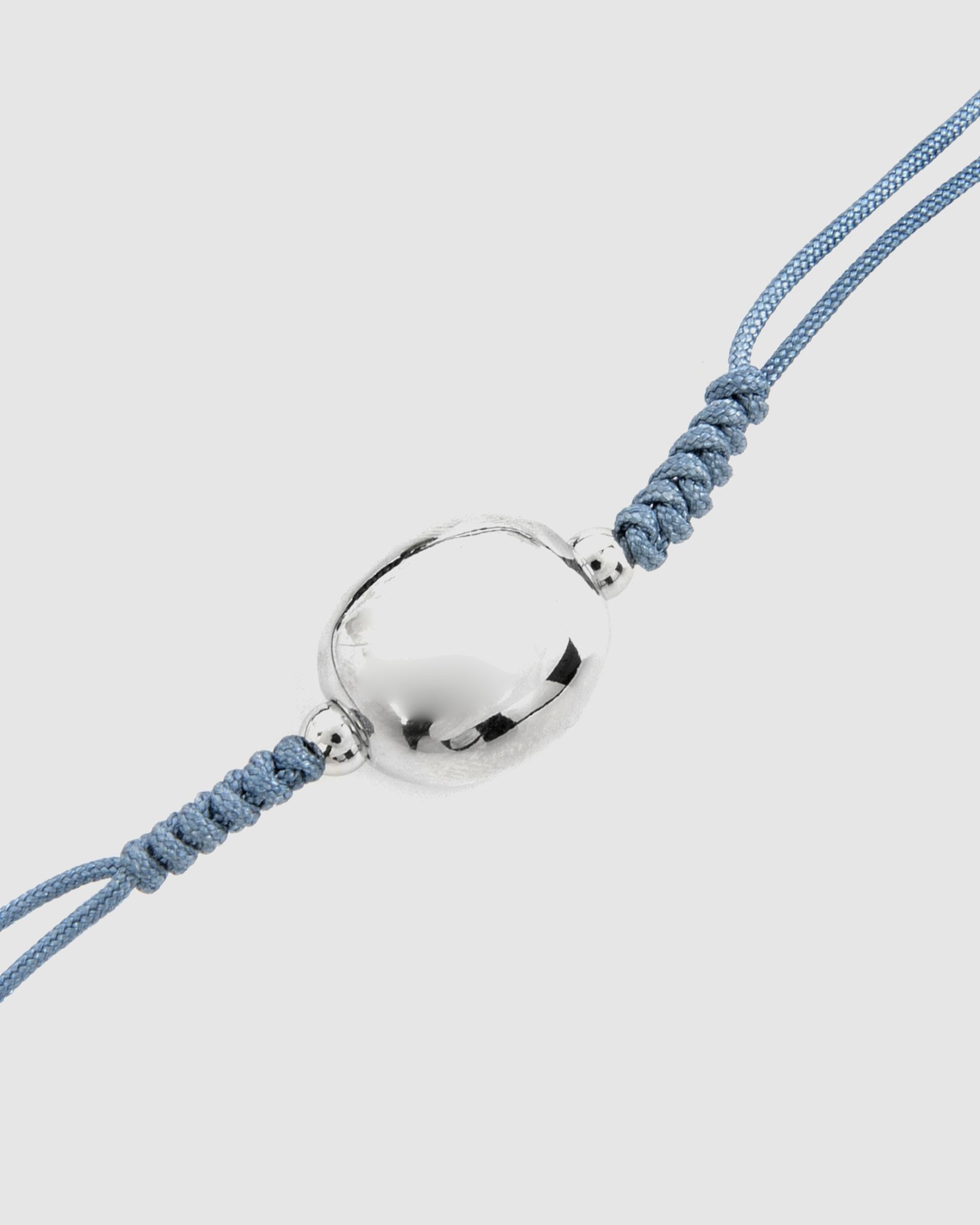 Pulsera de cordón momentos para brillar de plata de ley 925 acabada en rodio - Luxenter - Azul Azul-6