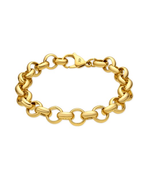 Imagen 0 de Pulsera Africa acabada en oro de 18k con circonita blanca