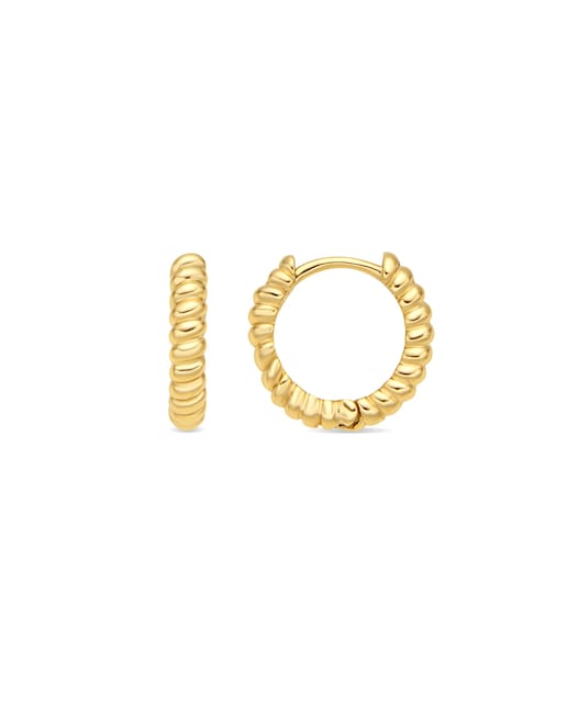 Imagen 0 de Pendientes Africa acabados en oro de 18k con circonita blanca