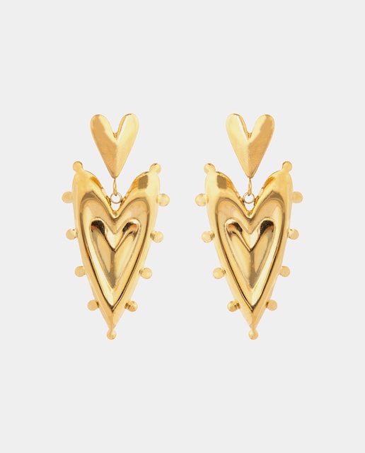 Imagen 0 de Pendientes Boho acabados en oro amarillo de 18k
