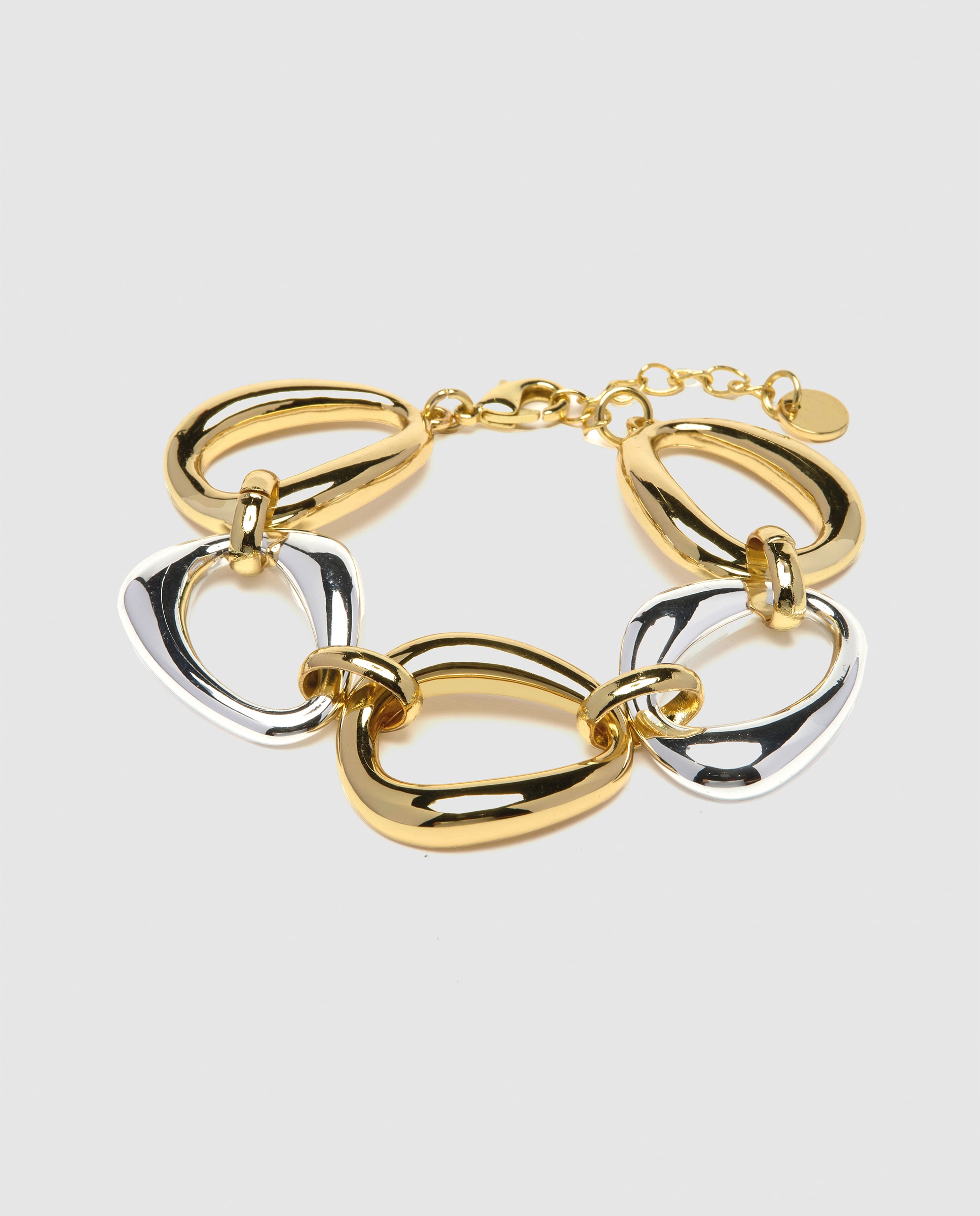 Pulsera de cadena áfrica acabada en oro amarillo de 18 quilates - Luxenter - Oro / Plata Oro / Plata-1