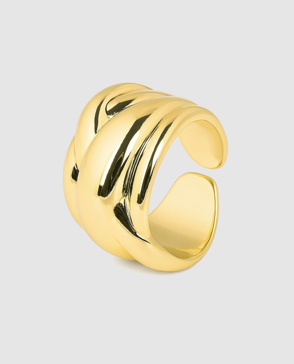 Anillo África acabado en oro amarillo de 18k Oro-1