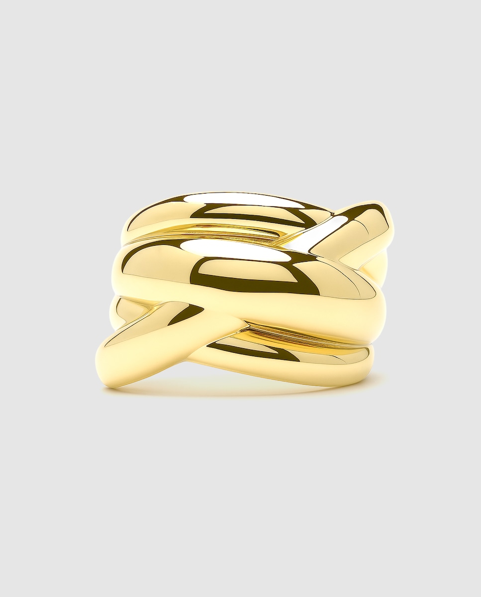 Anillo África acabado en oro amarillo de 18k Oro-5