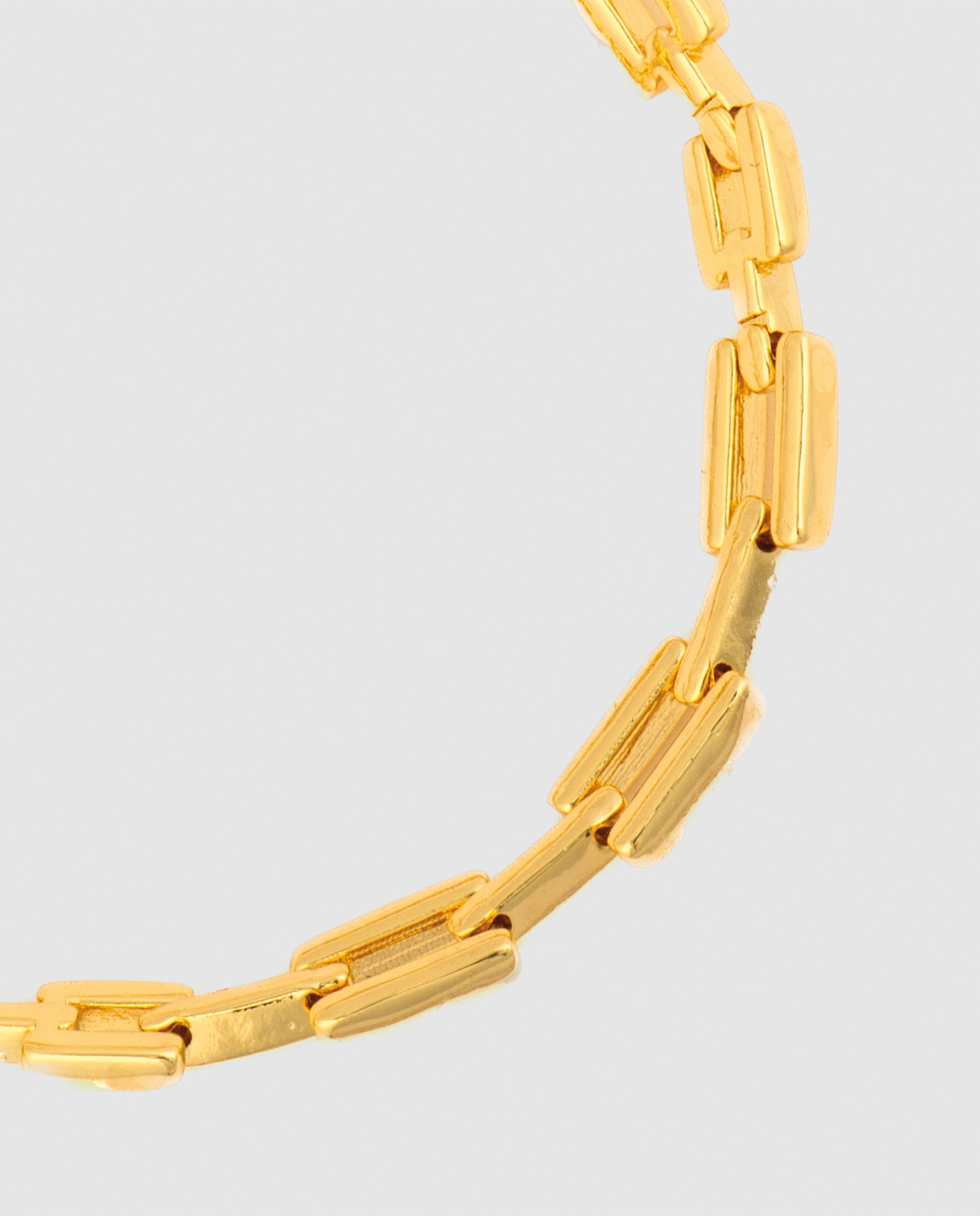 Pulsera de cadena áfrica acabada en oro amarillo de 18 quilates con circonita brillante - Luxenter - Amarillo Amarillo-5