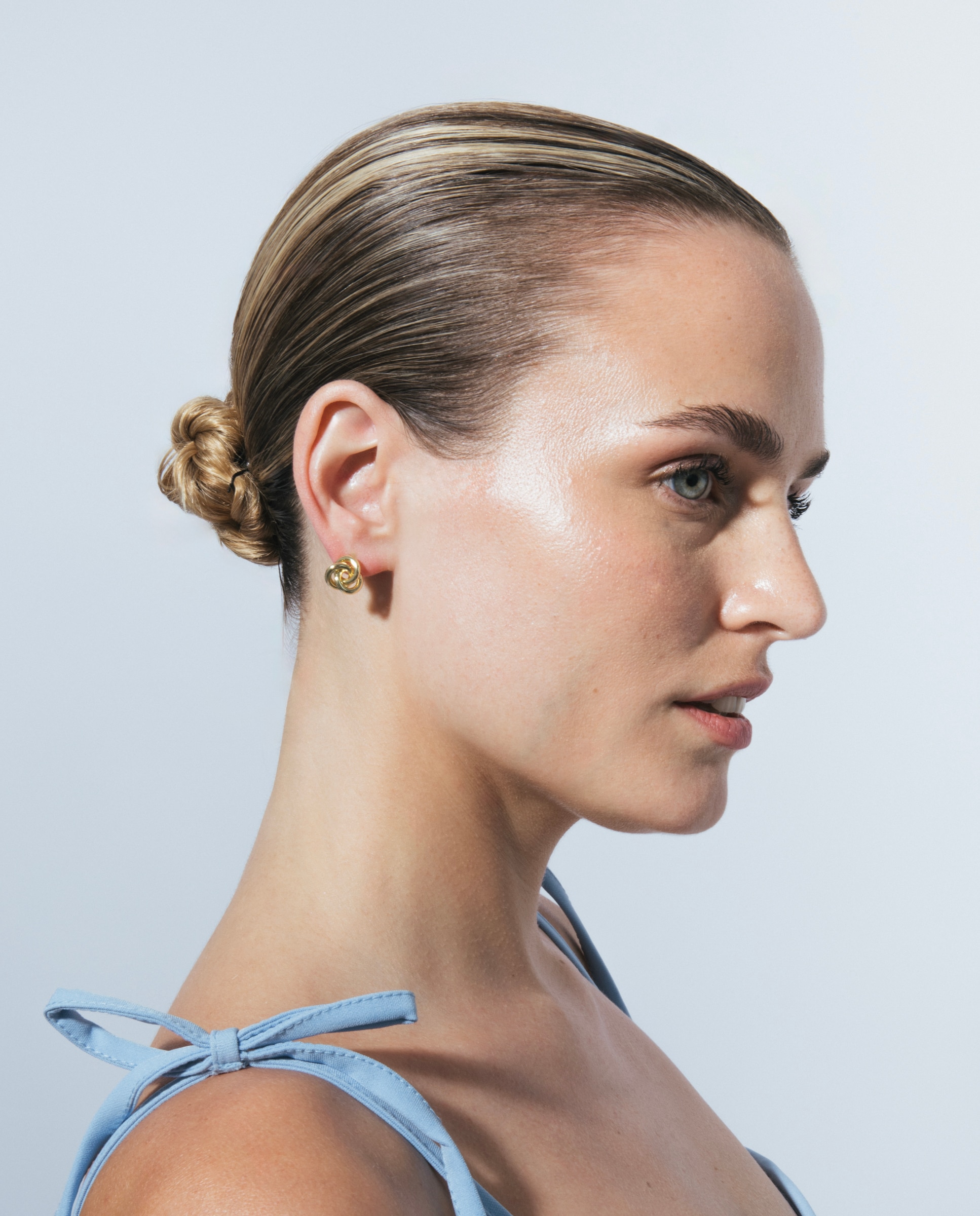 Pendientes basic acabados en oro amarillo de 18k - Luxenter - Dorado Dorado-2