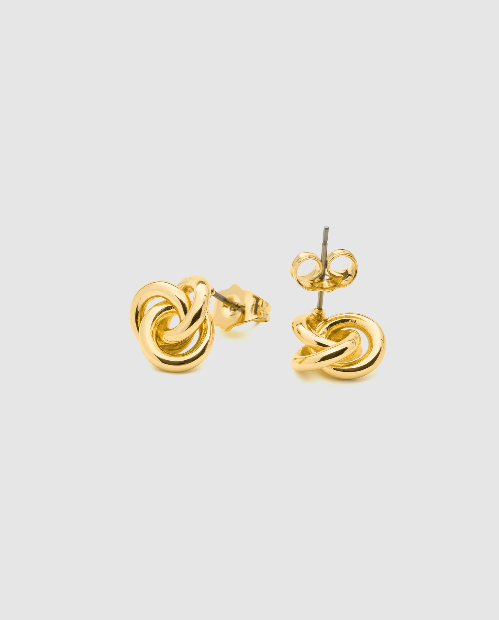 Pendientes basic acabados en oro amarillo de 18k - Luxenter - Dorado Dorado-6