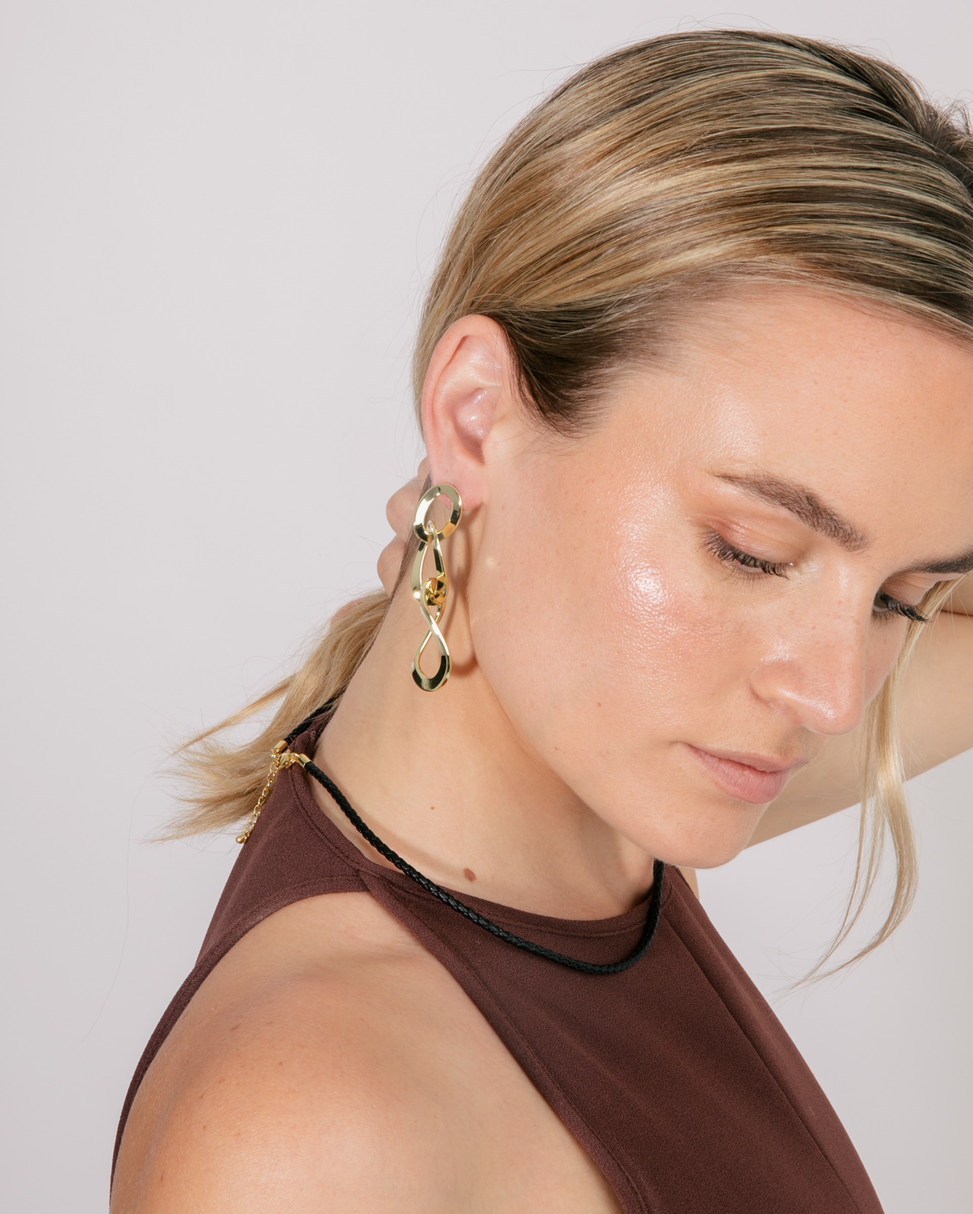 Pendientes áfrica acabados en oro amarillo de 18 quilates - Luxenter - Dorado Dorado-2