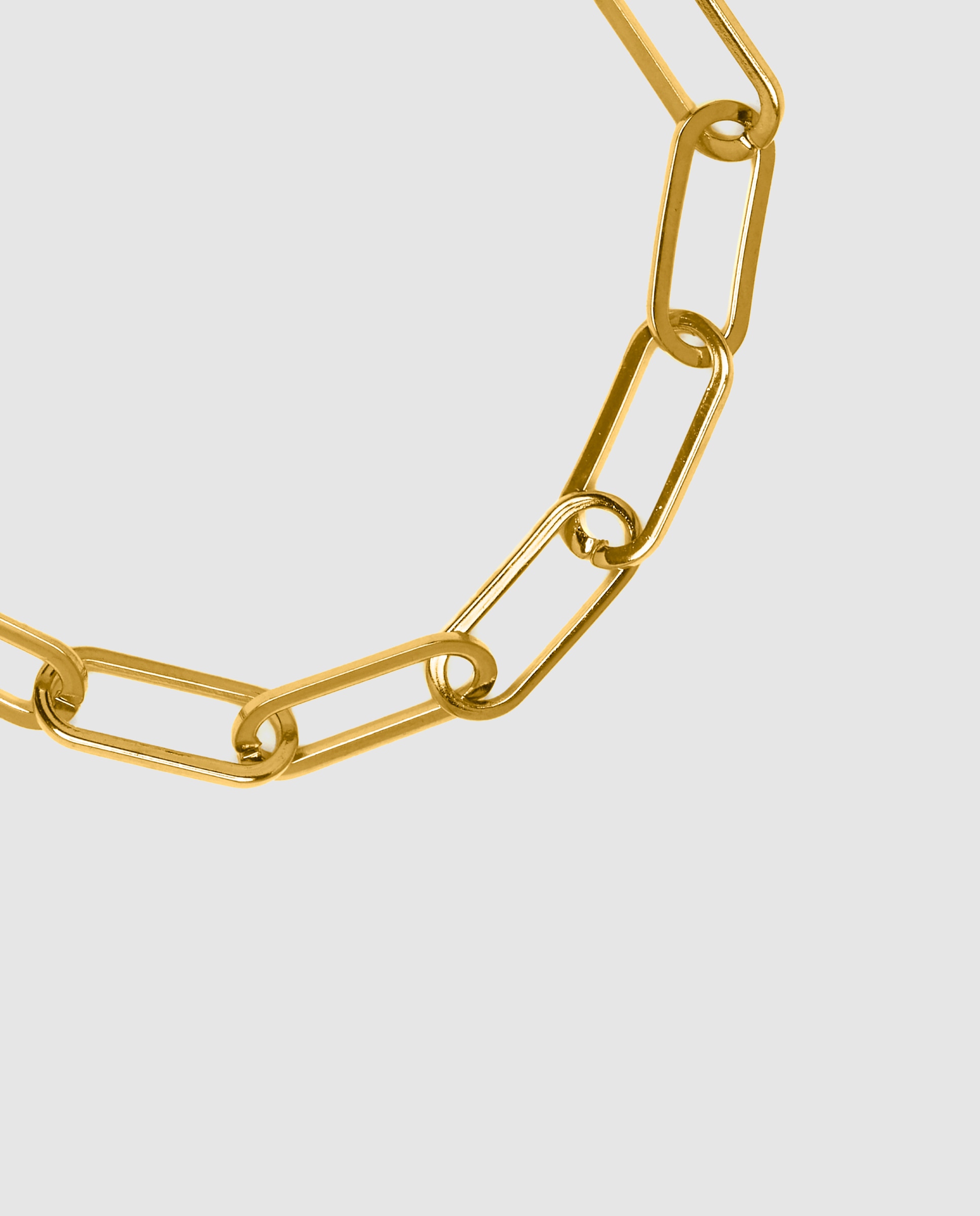 Pulsera de cadena áfrica de acero acabada en oro de 18 quilates - Luxenter - Amarillo Amarillo-6