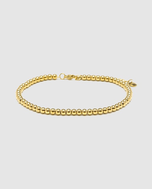 Imagen 0 de Pulsera África de acero acabada en oro amarillo de 18k