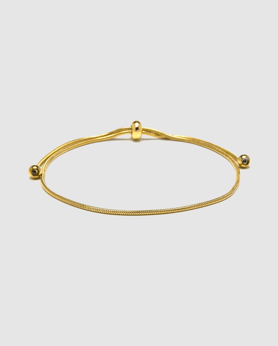 Pulsera África de acero acabada en oro amarillo de 18k Oro-1