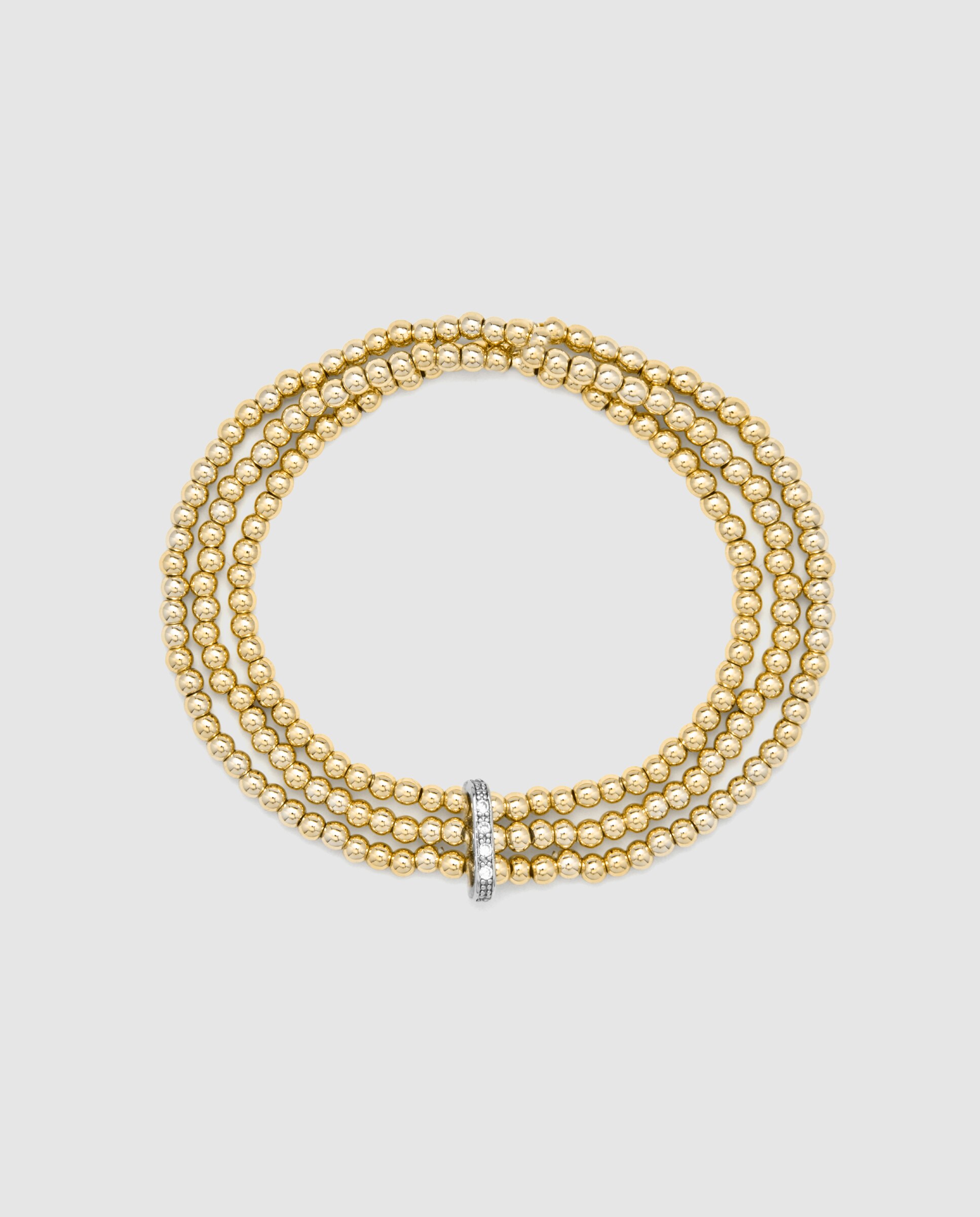 Pulsera riviere momentos para brillar acabada en oro amarillo de 18 quilates con circonita brillante - Luxenter - Oro Oro-3