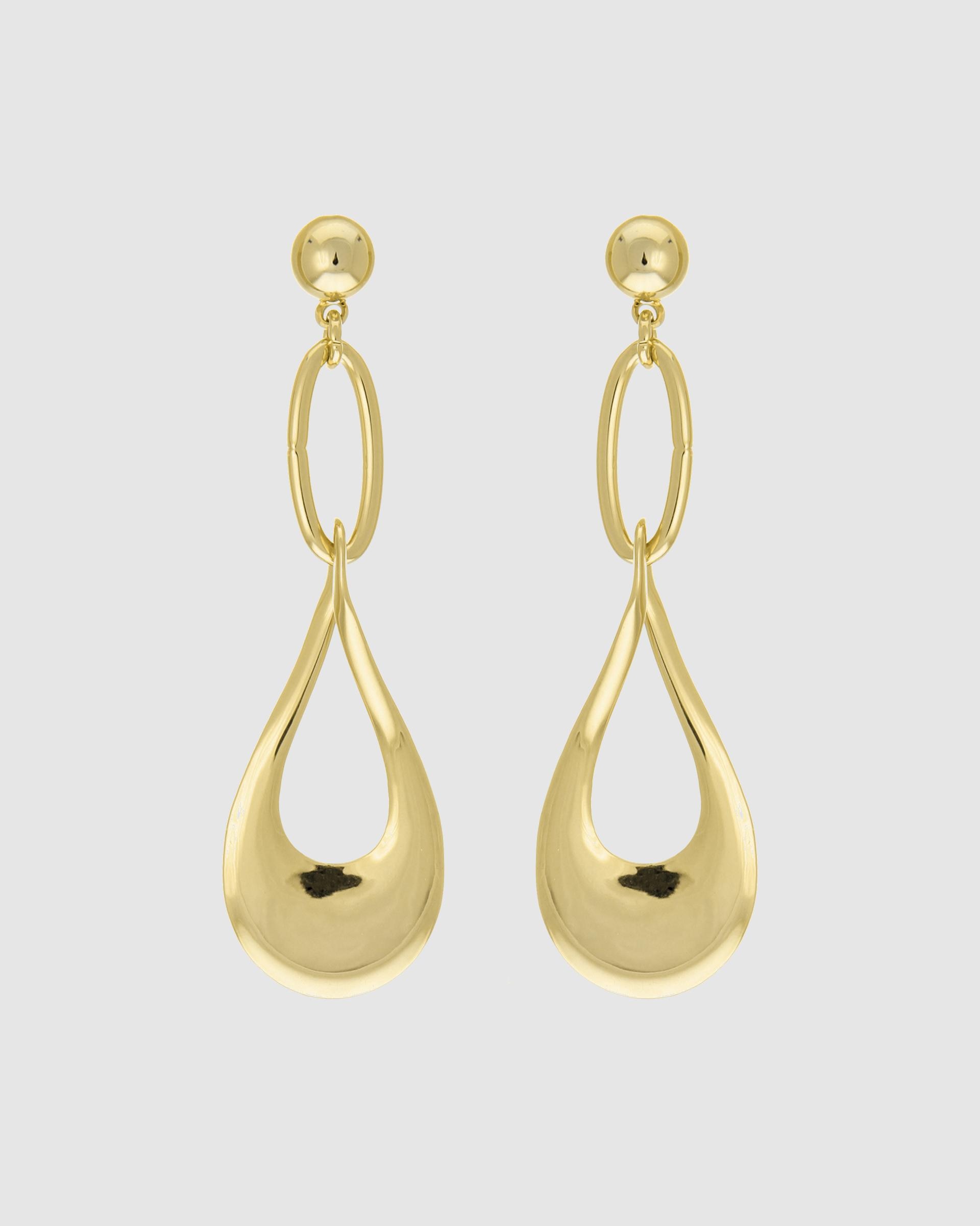 Imagen 0 de Pendientes basic acabados en oro amarillo de 18 quilates Dorado