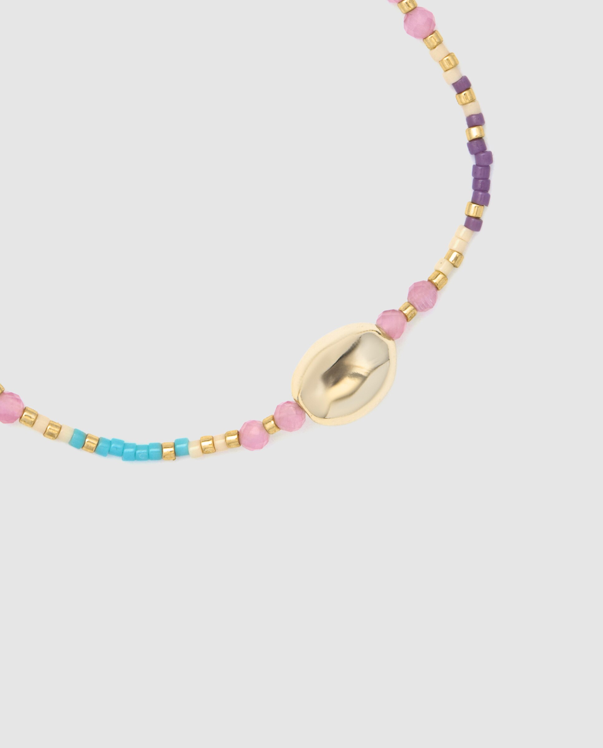 Pulsera de cadena pide un deseo acabada en oro amarillo de 18 quilates con cristal multicolor - Luxenter - Oro Oro-6