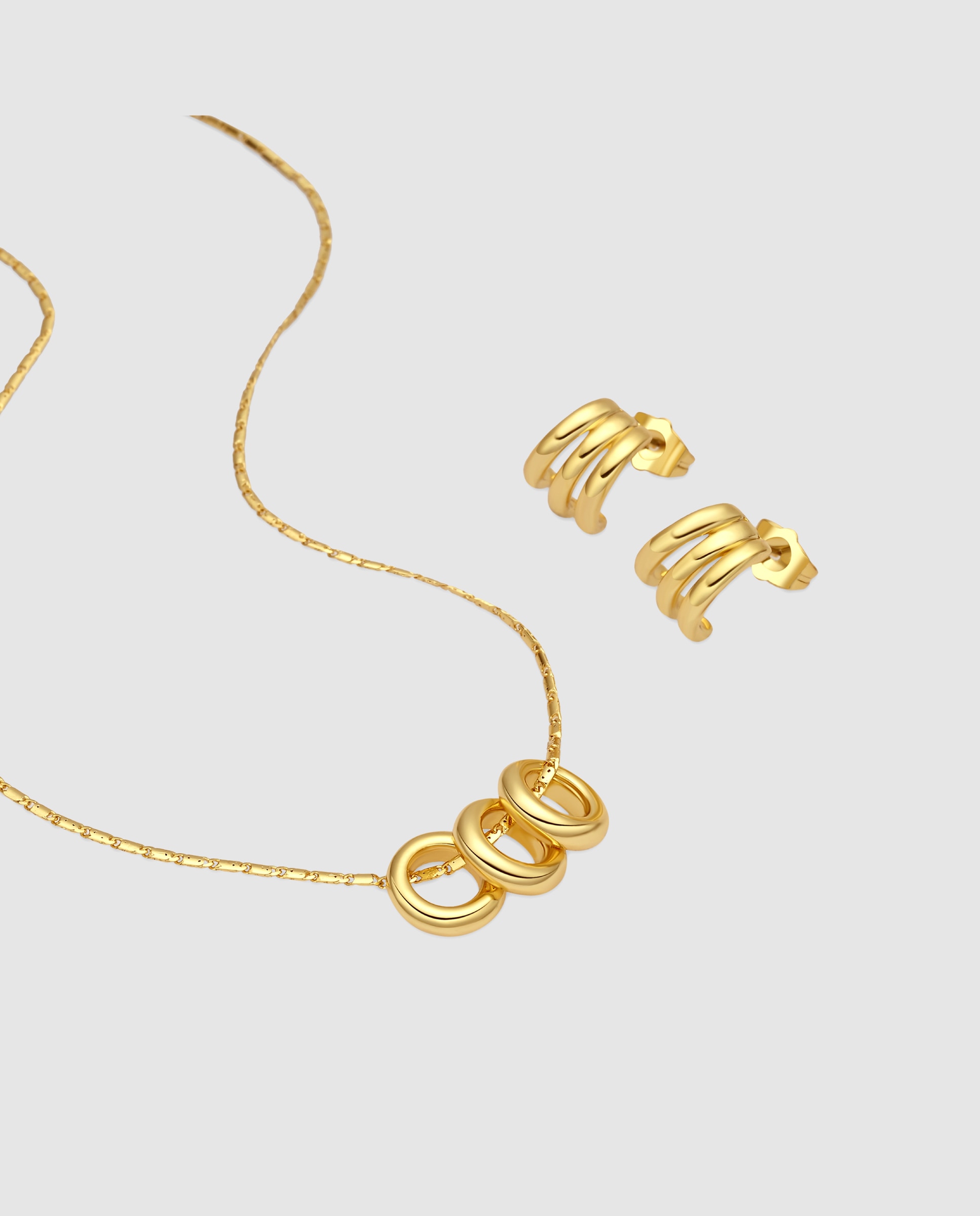 Pendiente áfrica acabado en oro amarillo de 18 quilates - Luxenter - Dorado Dorado-1