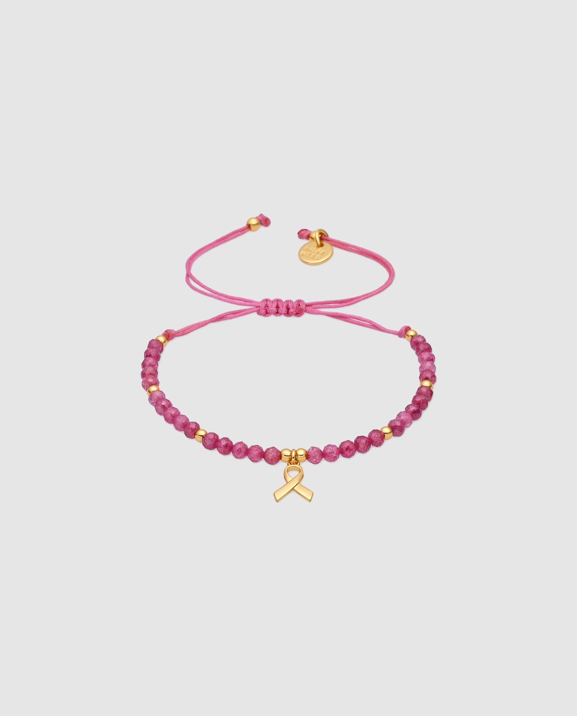 Pulsera con charms special edition acabada en oro rosa de 18 quilates con circonita - Luxenter - Rosa Rosa-1