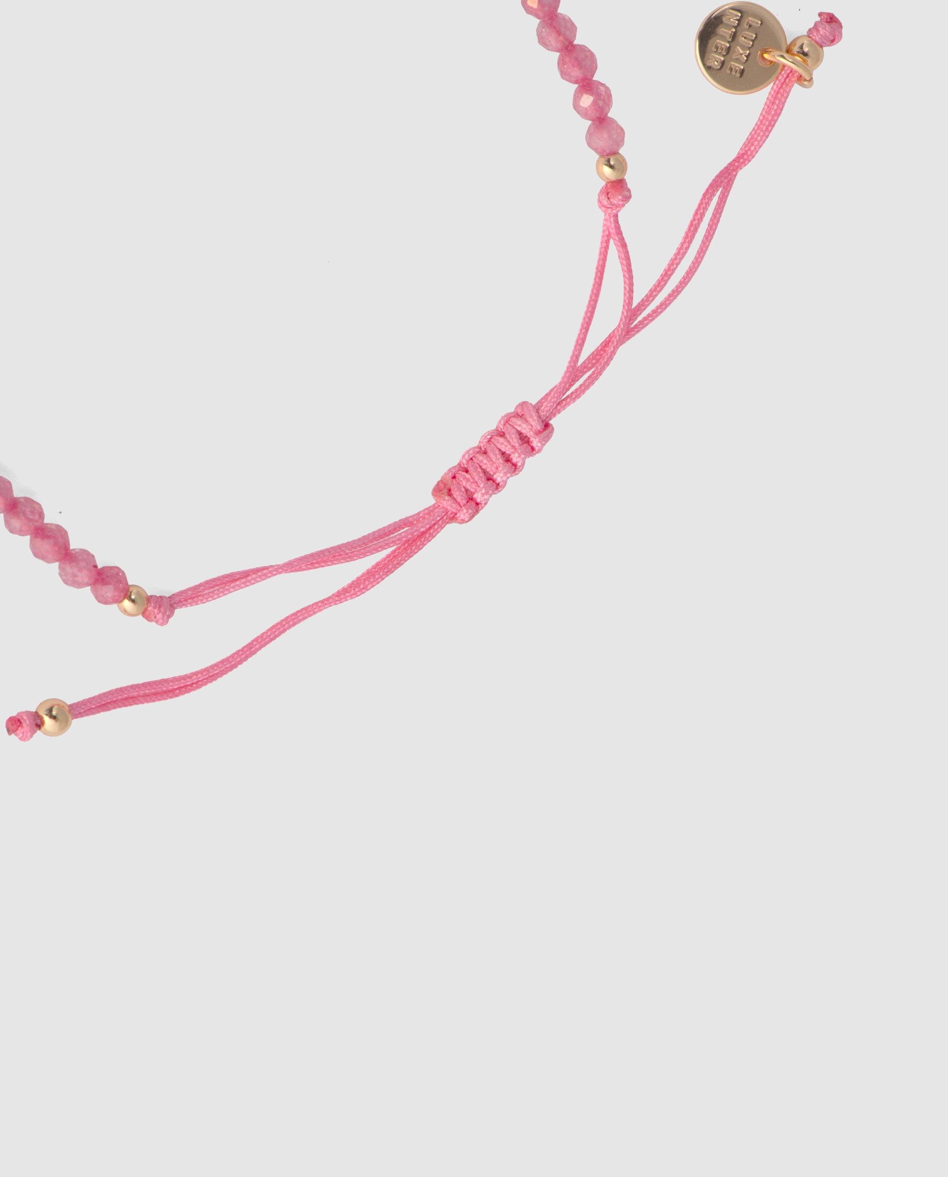 Pulsera con charms special edition acabada en oro rosa de 18 quilates con circonita - Luxenter - Rosa Rosa-7