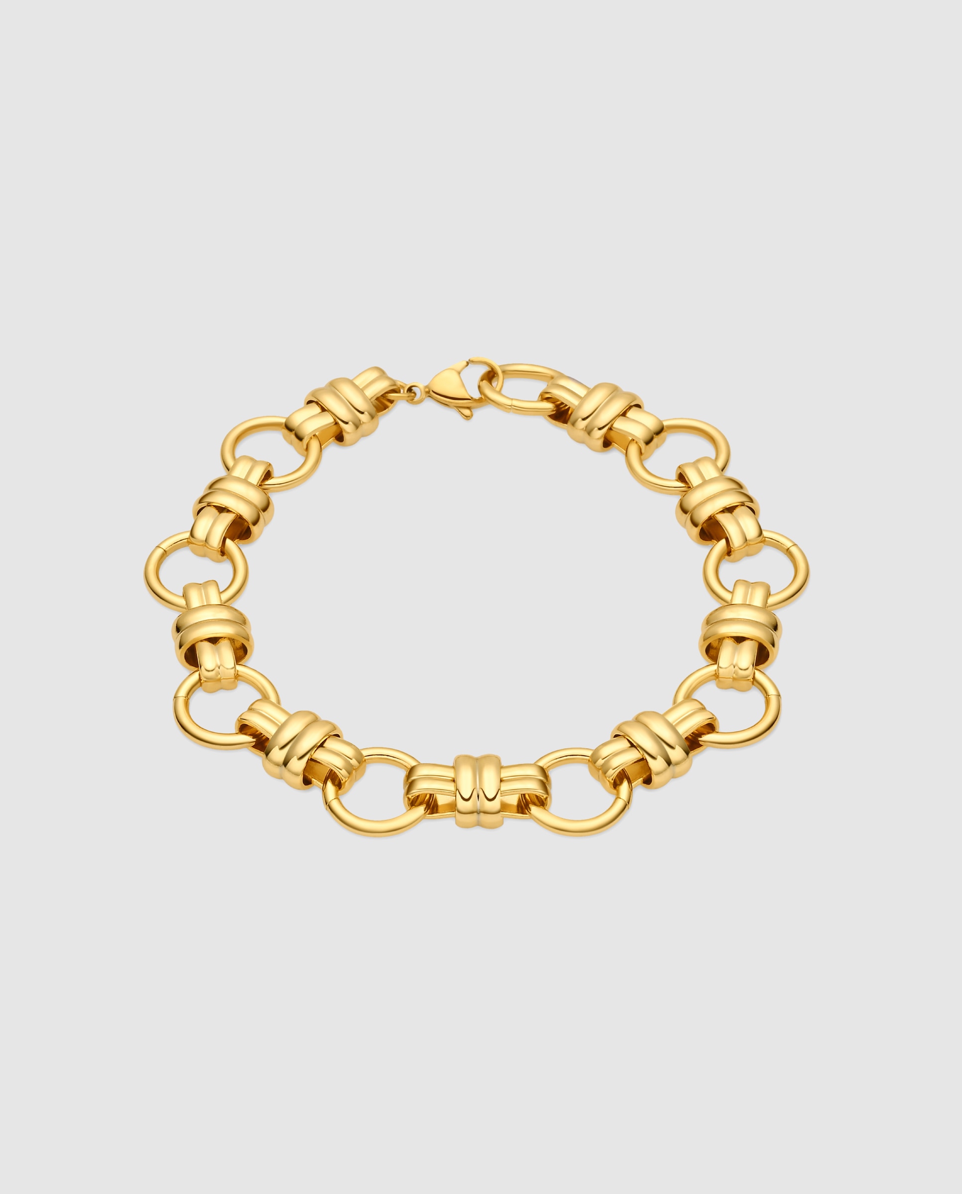 Imagen 0 de Pulsera de cadena áfrica acabada en oro de 18 quilates Oro