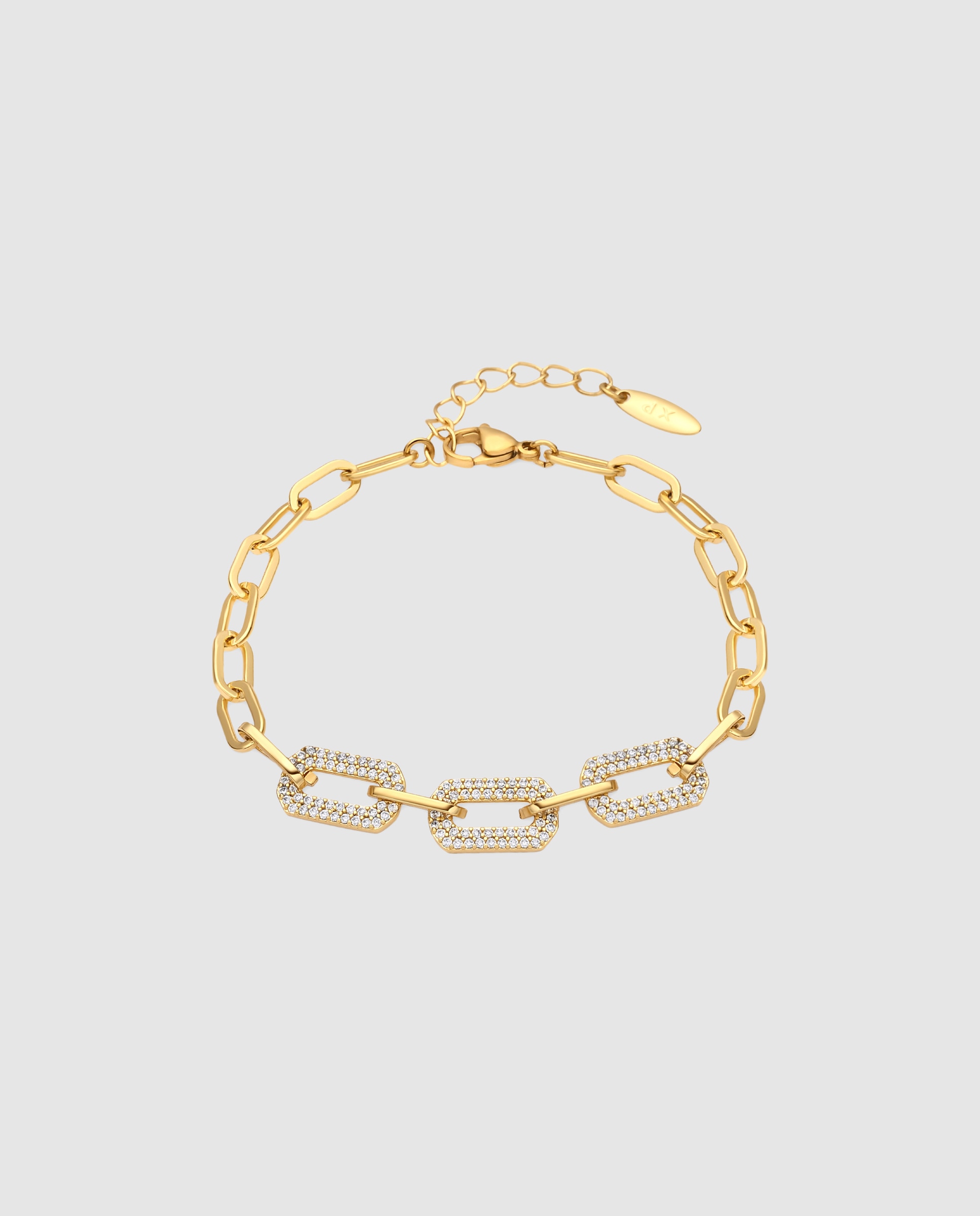 Imagen 0 de Pulsera de cadena áfrica acabada en oro de 18 quilates Oro