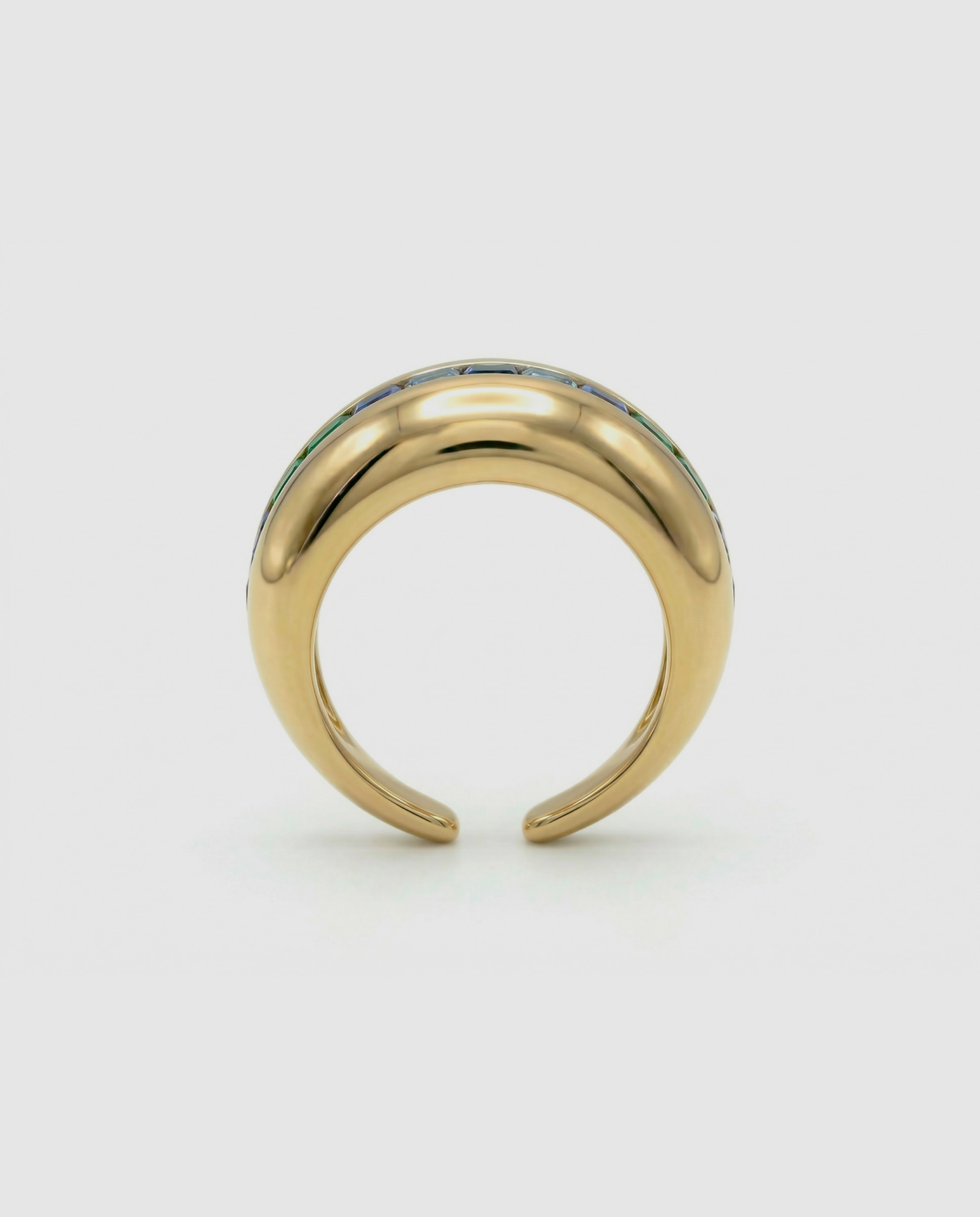 Anillo áfrica acabado en oro amarillo de 18 quilates con circonita - Luxenter - Multicolor Multicolor-4