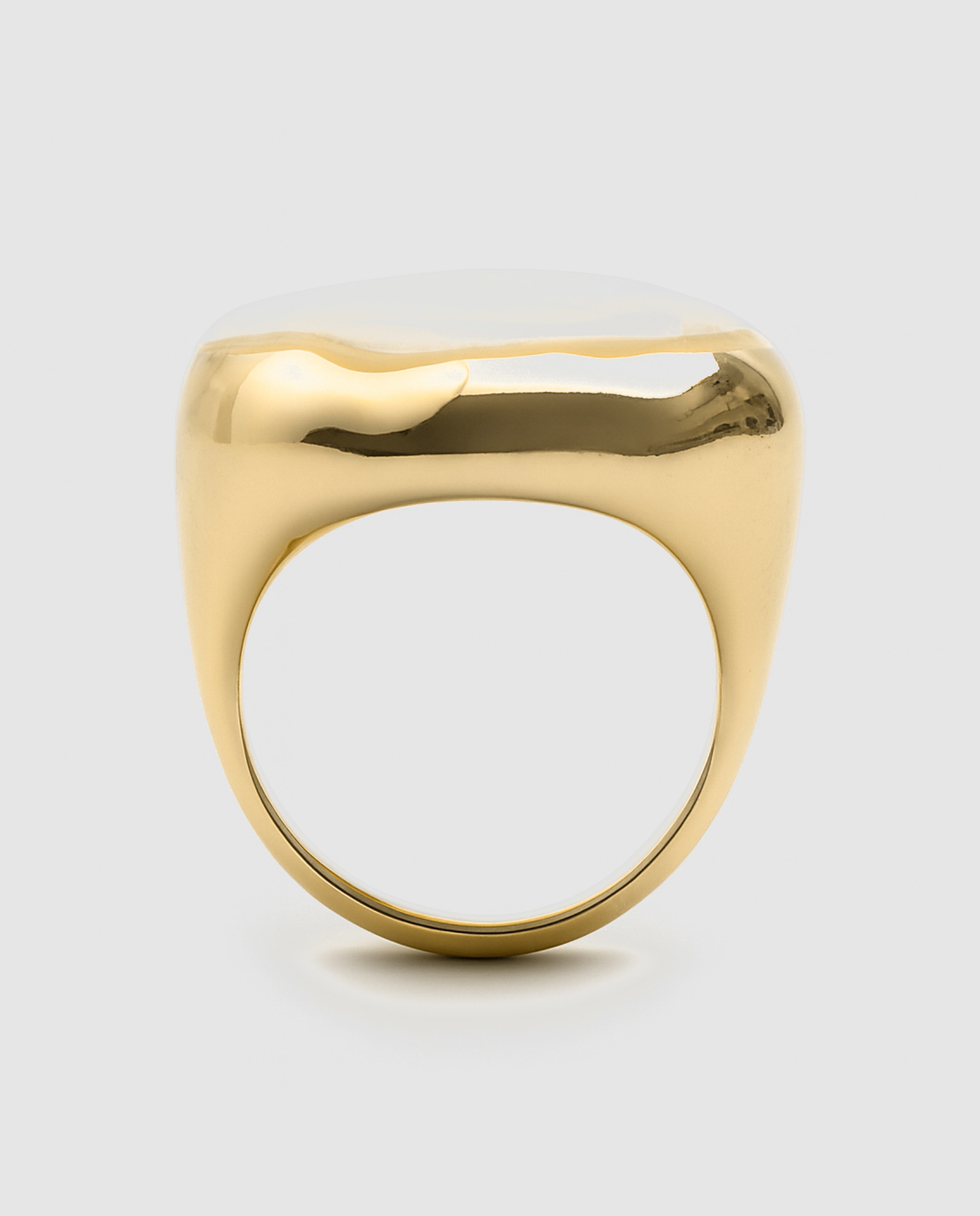Imagen 7 de Anillo africa con madreperla blanca acabado en oro amarillo de 18k - Luxenter - Dorado Dorado