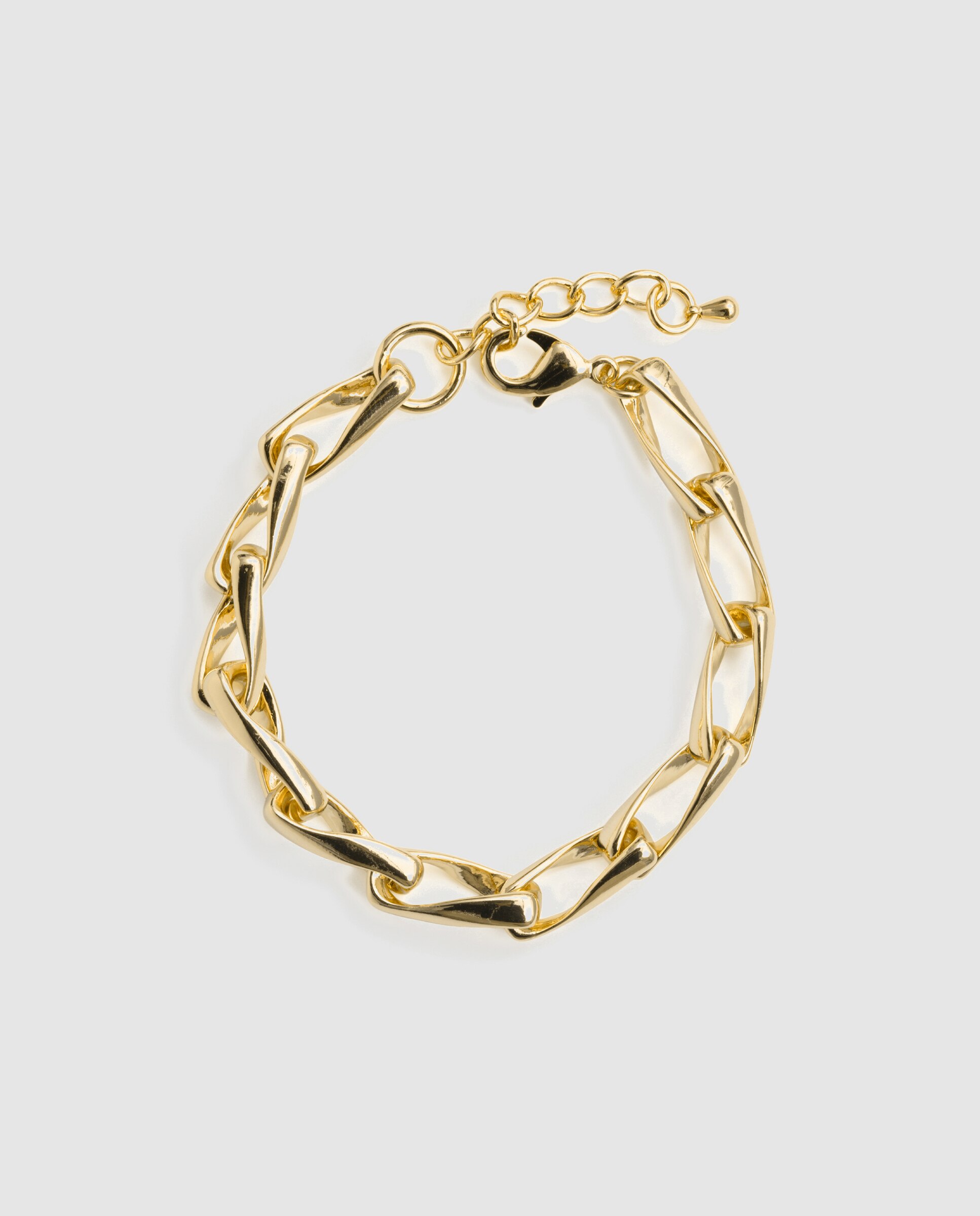 Pulsera de eslabones africa acabada en oro amarillo de 18k - Luxenter - Dorado Dorado-2